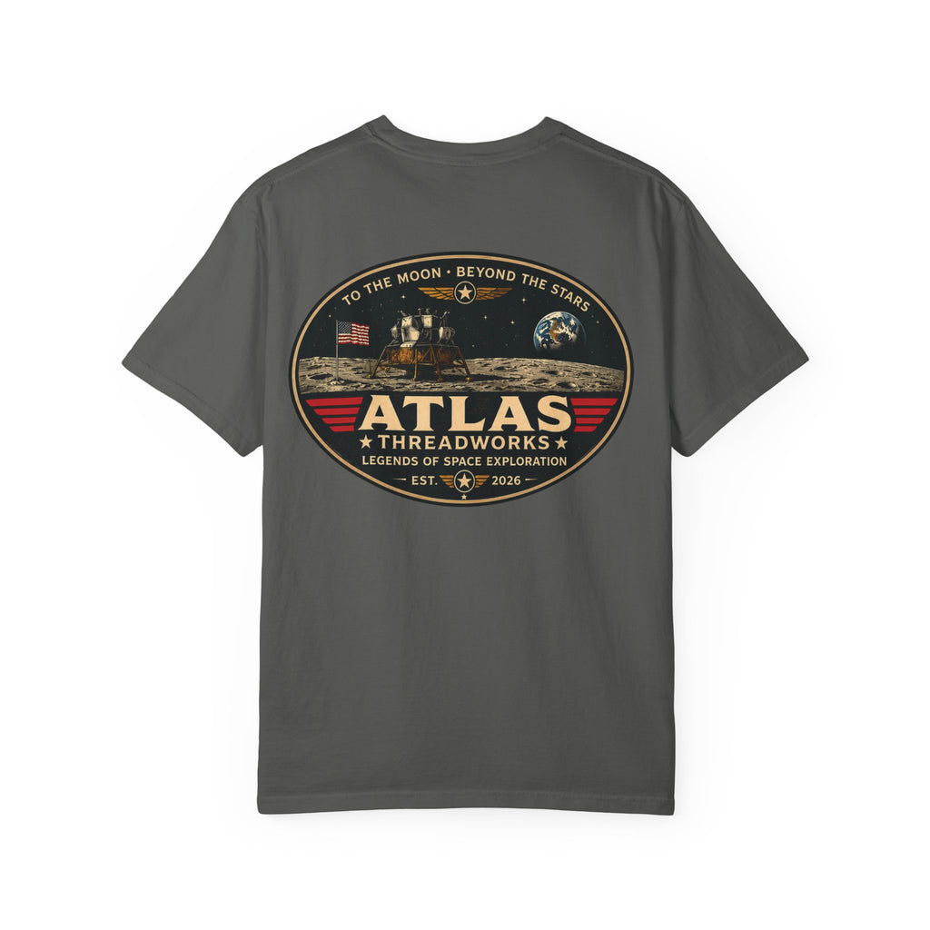 Atlas Threadworks Vintage Space Exploration T-Shirt Moon Landing