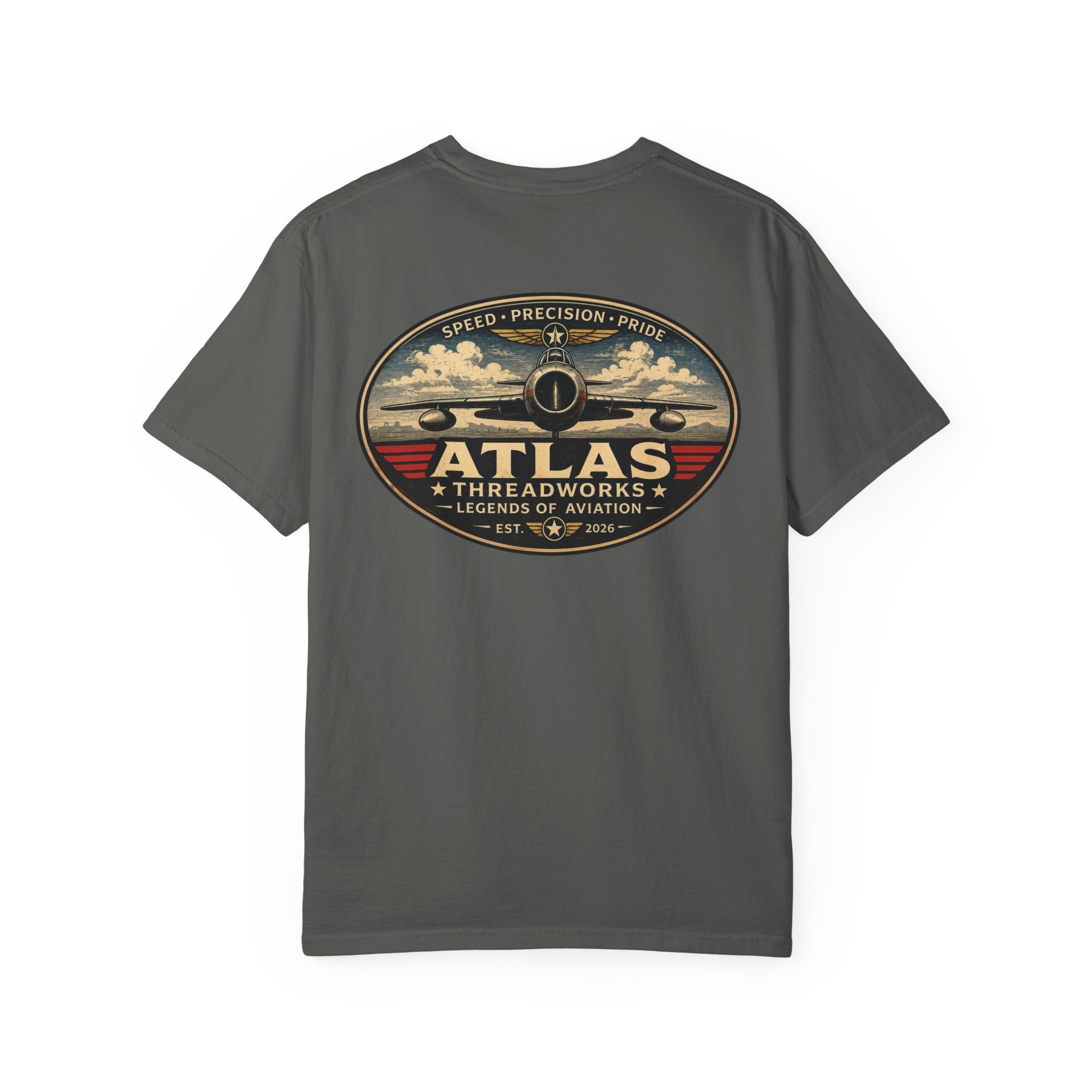 Atlas Threadworks Aviation T-Shirt — Vintage Airplane Logo Tee