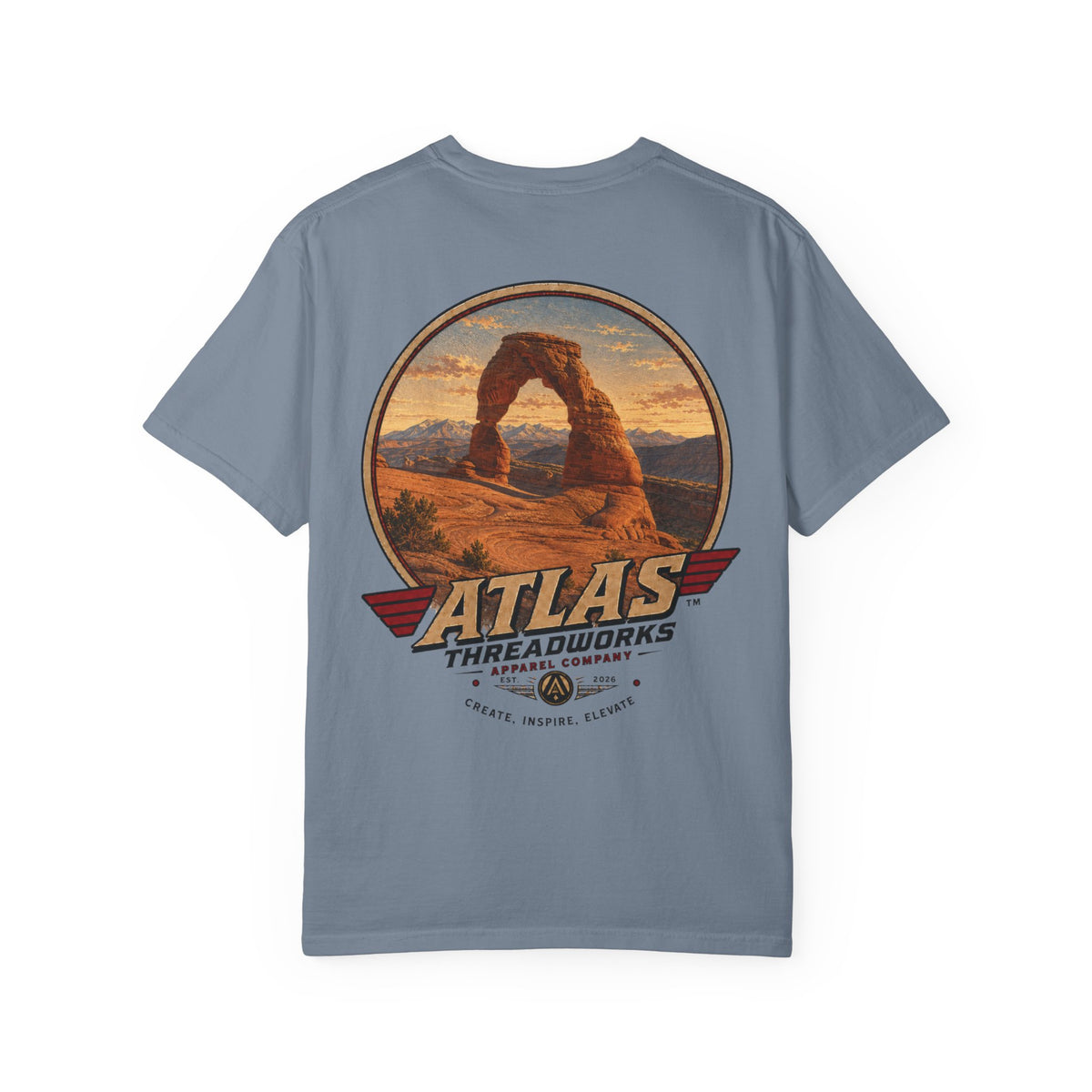 T-Shirt — ATLAS Threadworks Vintage Arches National Park Graphic Tee