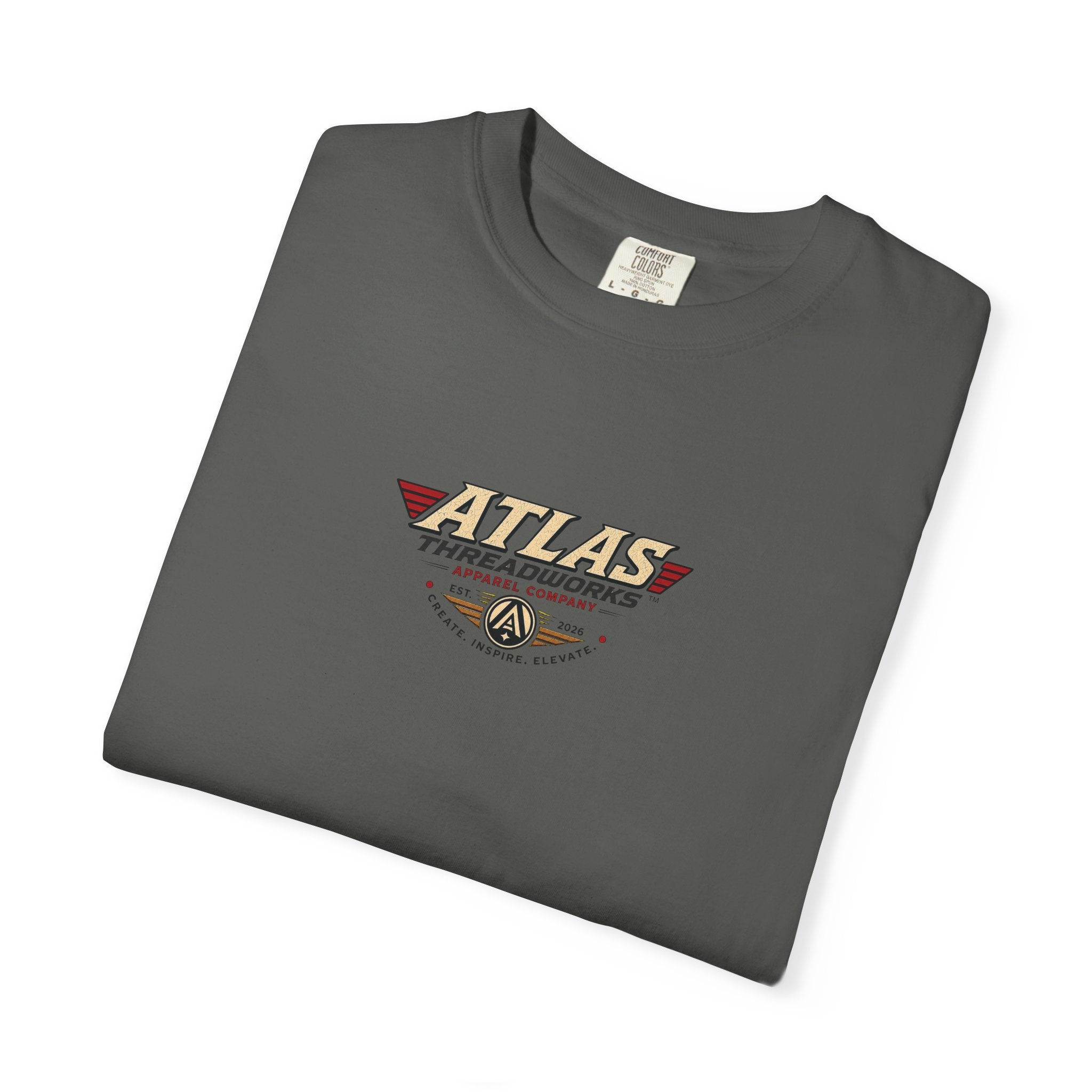 Atlas Threadworks Space Exploration T-Shirt — Retro Space Helmet Logo