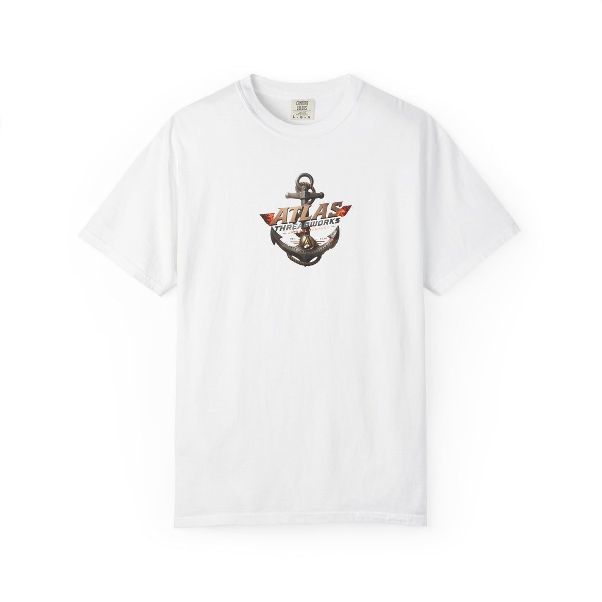 Anchor Logo T-Shirt — "Atlas Threadworks" Vintage Nautical Anchor Tee