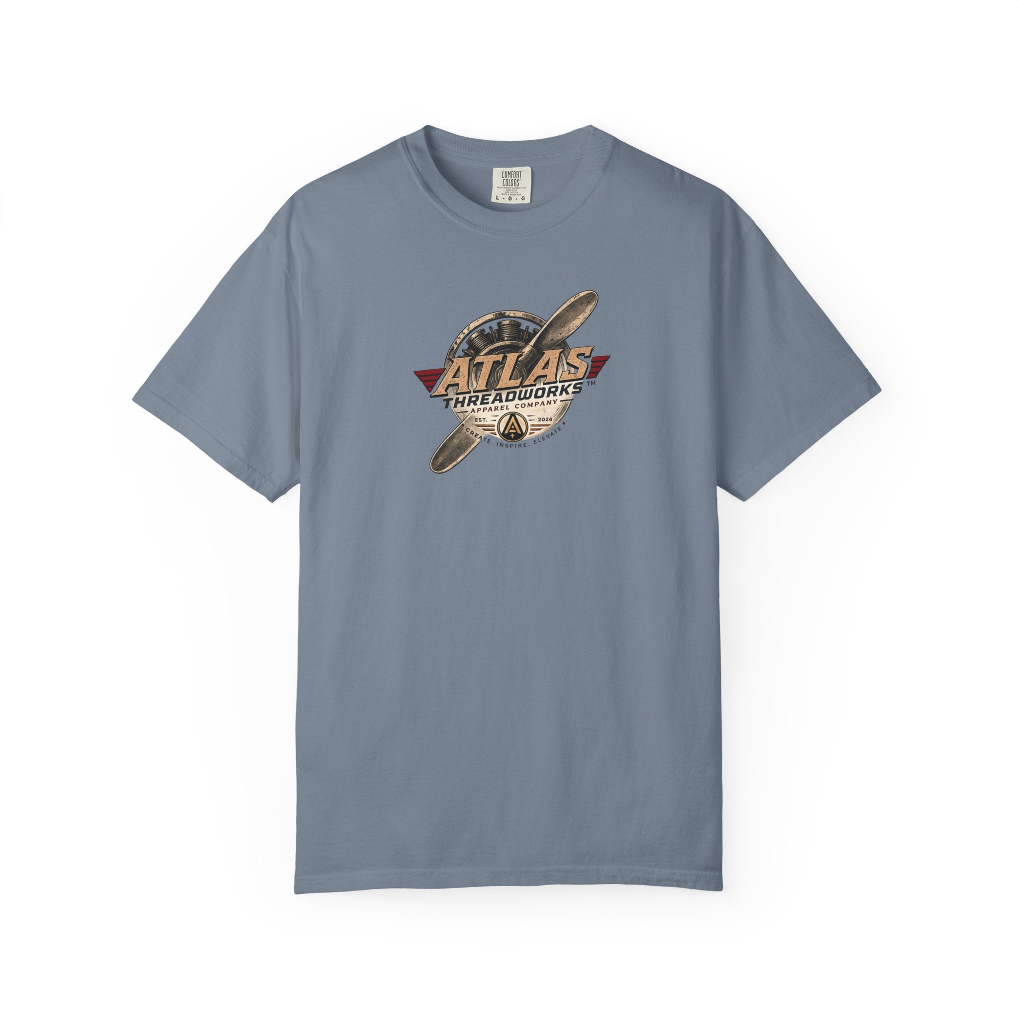 Atlas Threadworks Aviation T-Shirt — Vintage Airplane Logo Tee