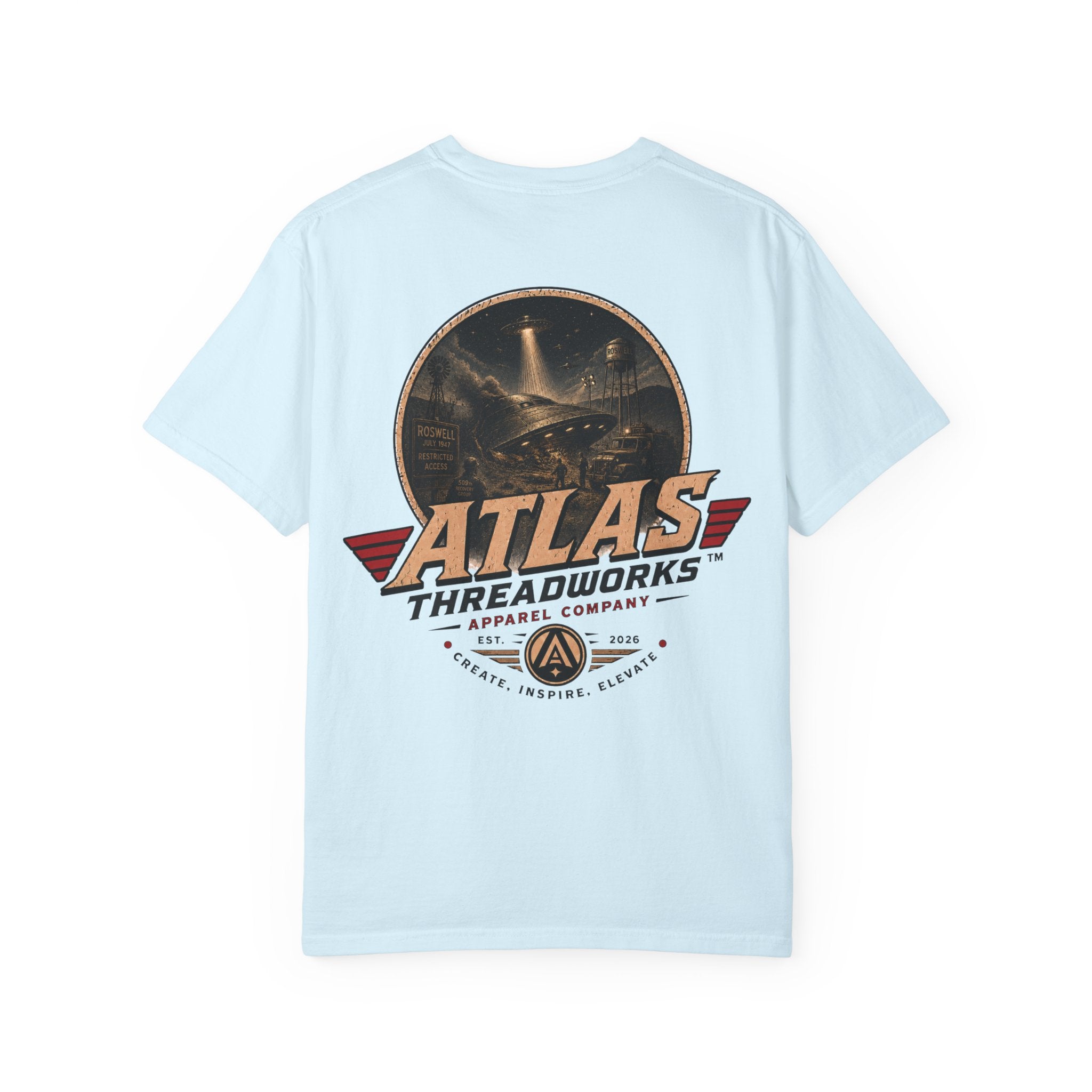 Atlas Threadworks Graphic T-Shirt — Vintage Area 51 UFO Crash