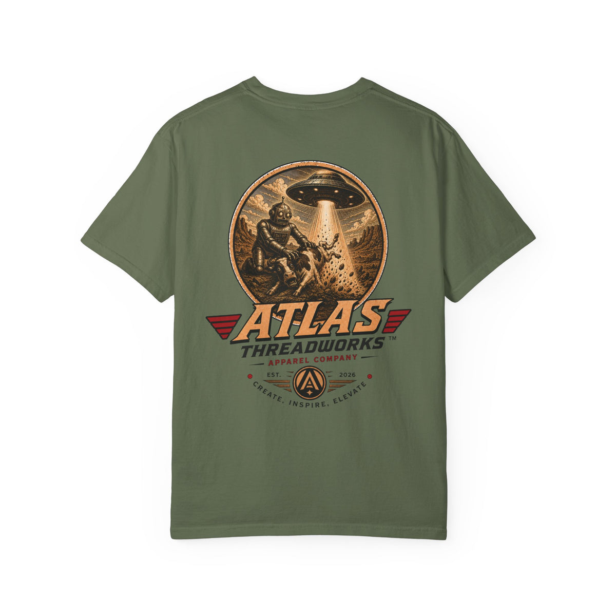 Atlas Threadworks Graphic T-Shirt — Vintage UFO Logo Tee