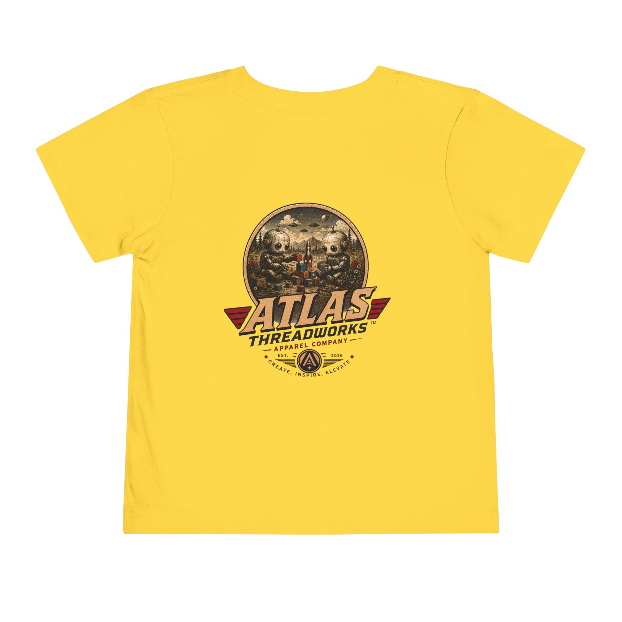Atlas Threadworks Toddler Tee — Vintage Toddler Robots Logo Shirt