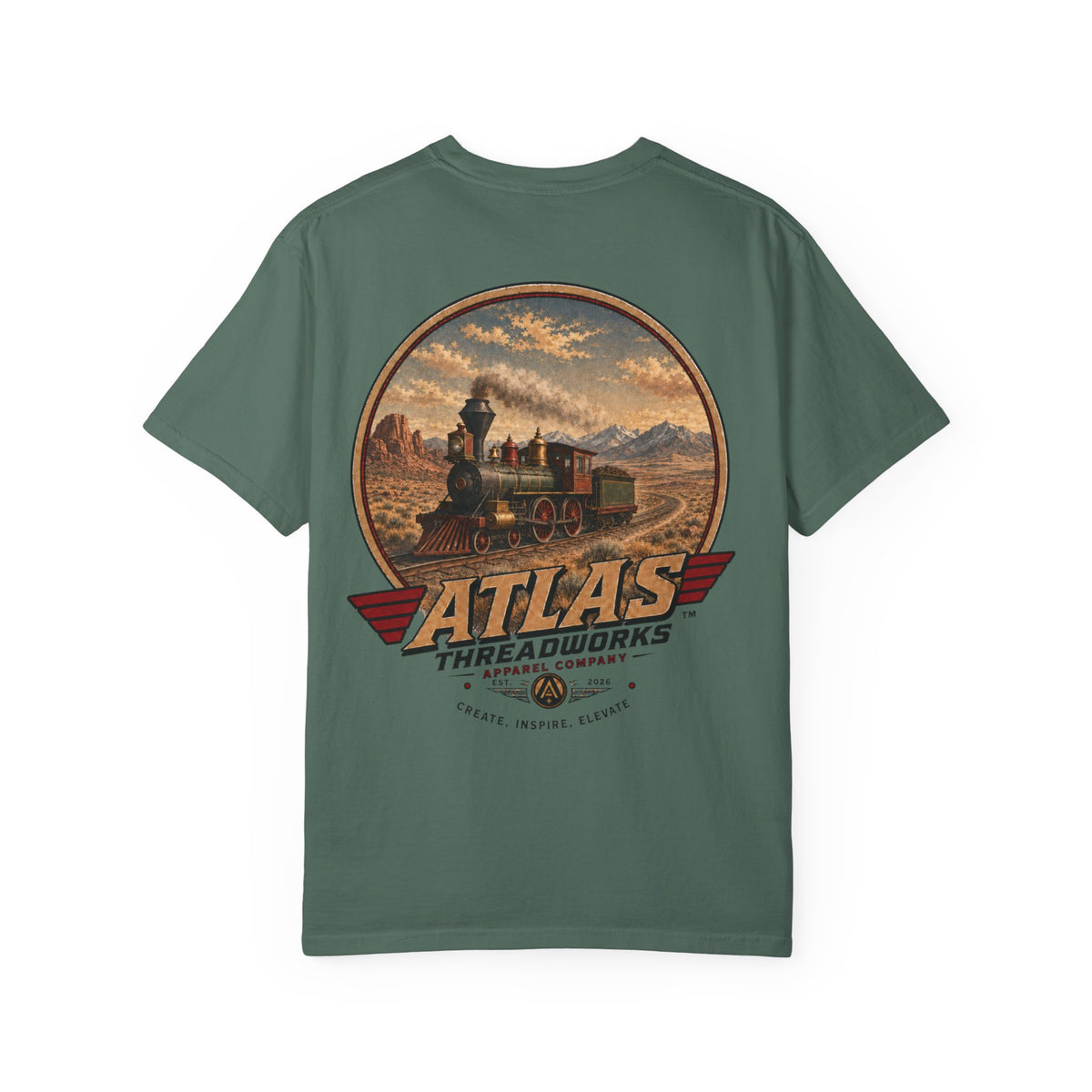 Atlas Threadworks Vintage Train T-Shirt
