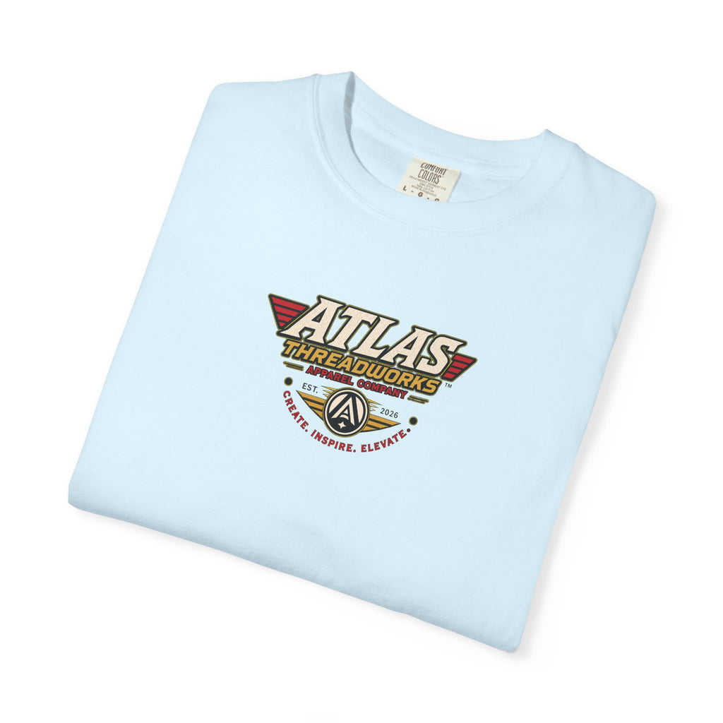 Atlas Threadworks Graphic T-Shirt — Vintage American Flag Atlas Design