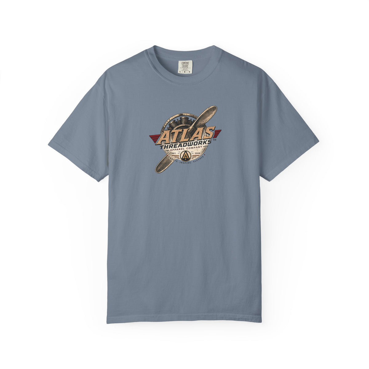 Atlas Threadworks Vintage Airplane T-Shirt — Retro Aviation Graphic Tee