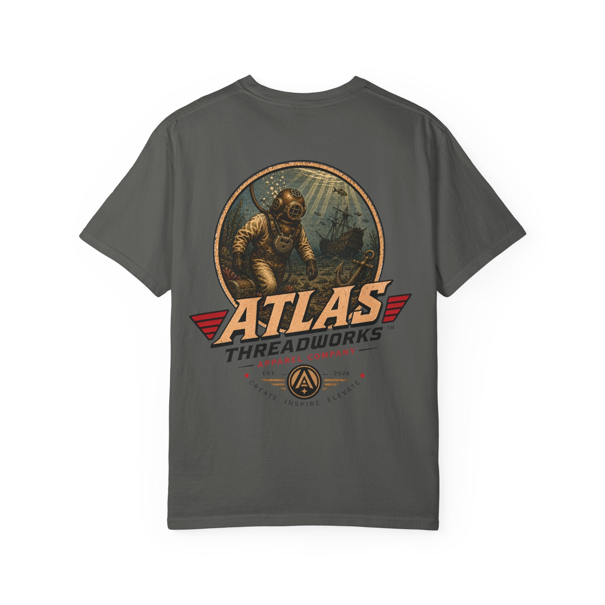 Atlas Threadworks Anchor Dive T-Shirt — Vintage Deep Sea Graphic Tee