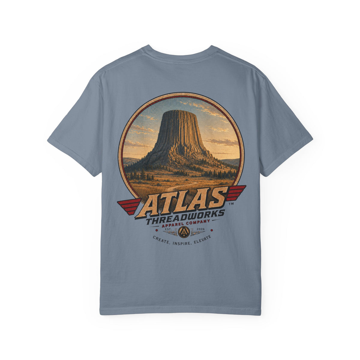 Atlas Threadworks Devil's Tower T-Shirt — Vintage National Park Graphic Tee