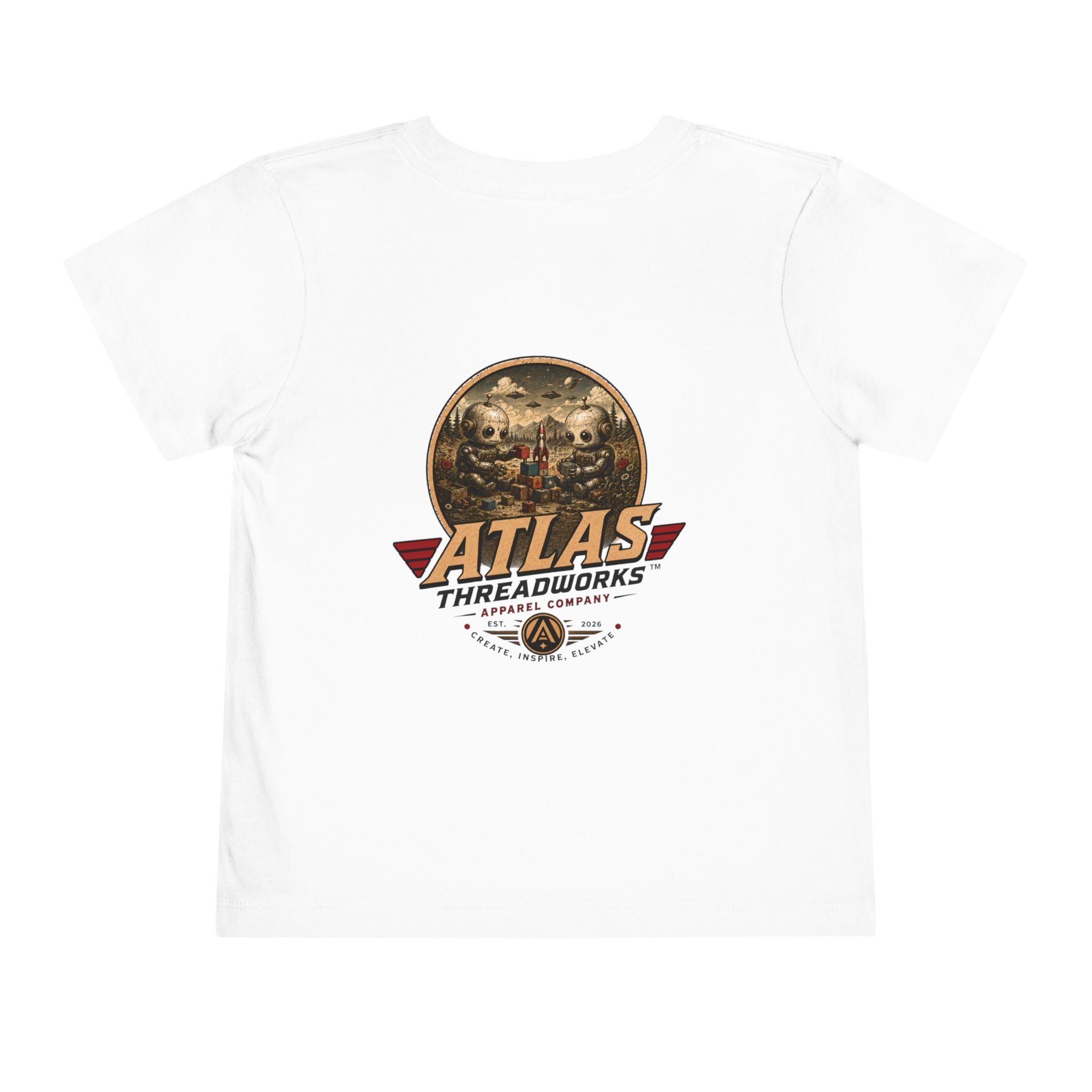 Atlas Threadworks Toddler Tee — Vintage Toddler Robots Logo Shirt