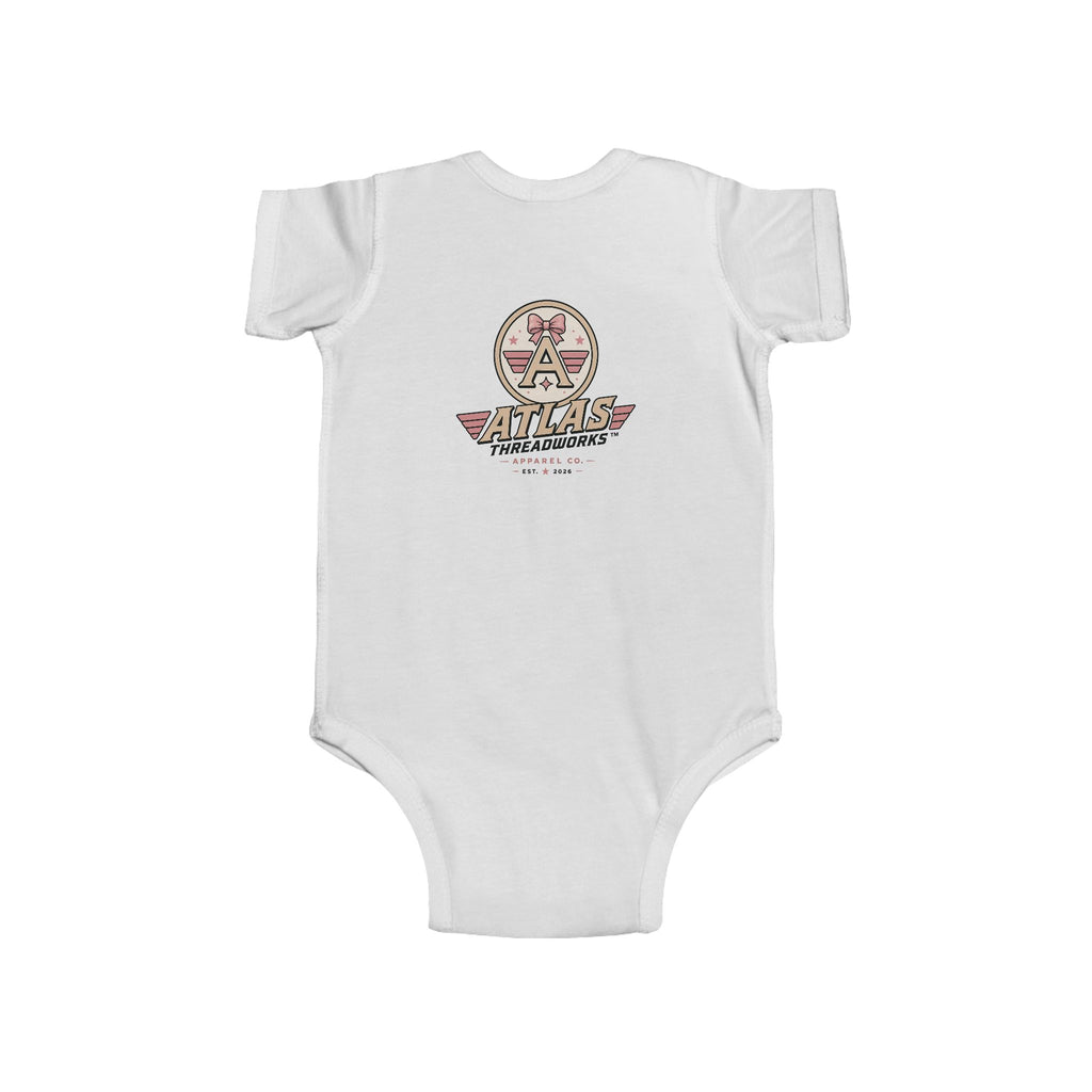 Infant Bodysuit - Vintage Aviator Rocket Logo Baby Onesie (Atlas Threadworks)