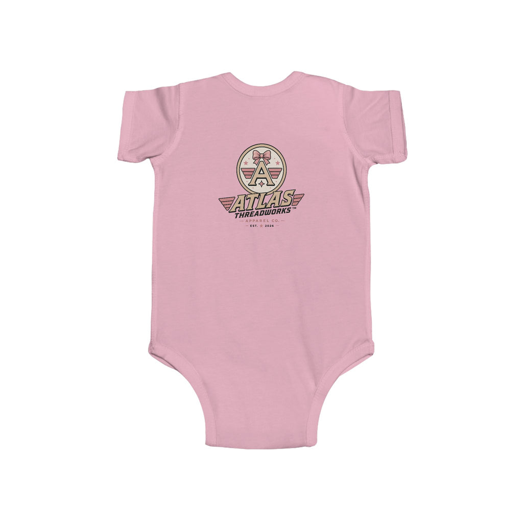 Infant Bodysuit - Vintage Aviator Rocket Logo Baby Onesie (Atlas Threadworks)