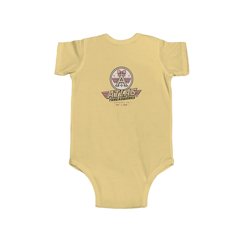 Infant Bodysuit - Vintage Aviator Rocket Logo Baby Onesie (Atlas Threadworks)