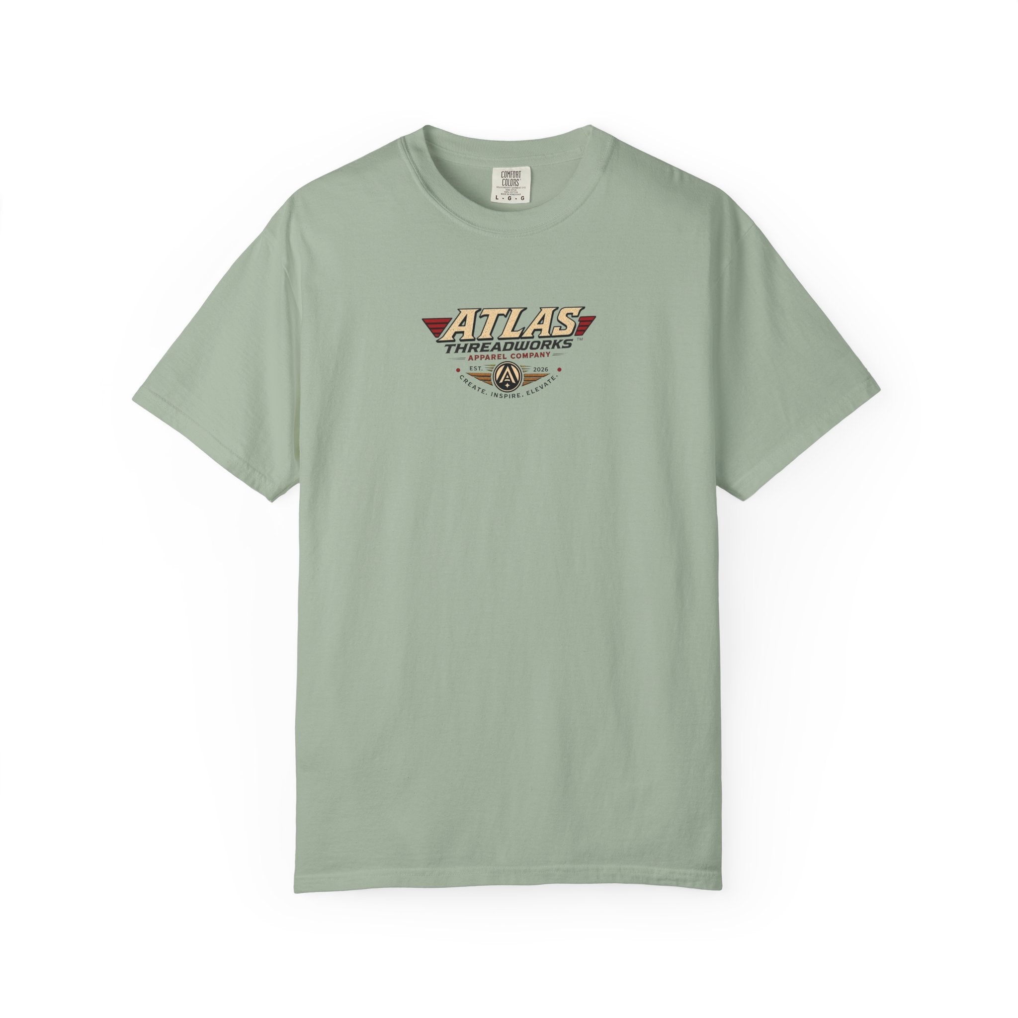 Atlas Threadworks Retro Robot T-Shirt — Vintage Logo & Handshake Graphic