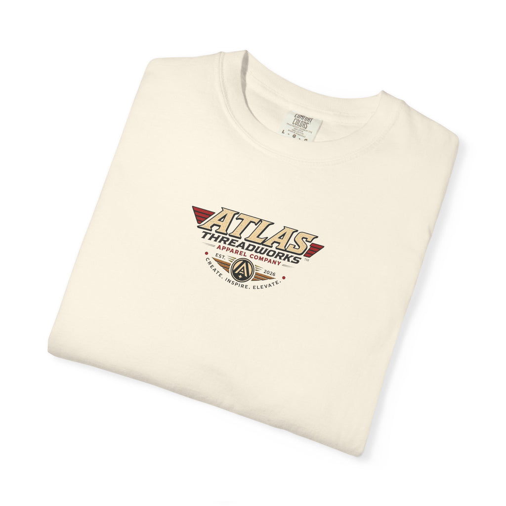 Atlas Threadworks Buffalo Landscape T-Shirt — Vintage Yellowstone Park Graphic Tee