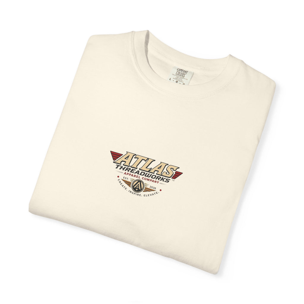Atlas Threadworks Vintage Graphic T-Shirt — Retro Hummingbird Logo Tee