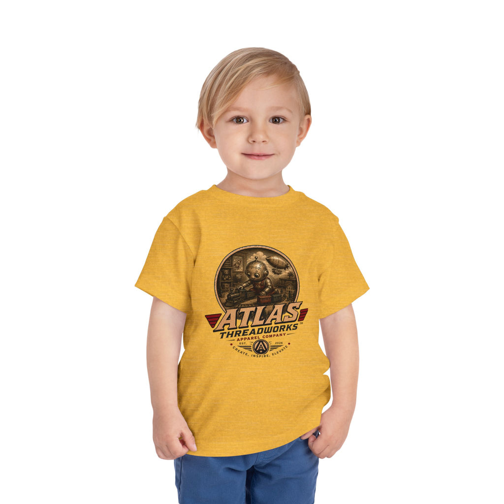 Atlas Threadworks Toddler Tee – Vintage Train Set Logo Kids Shirt