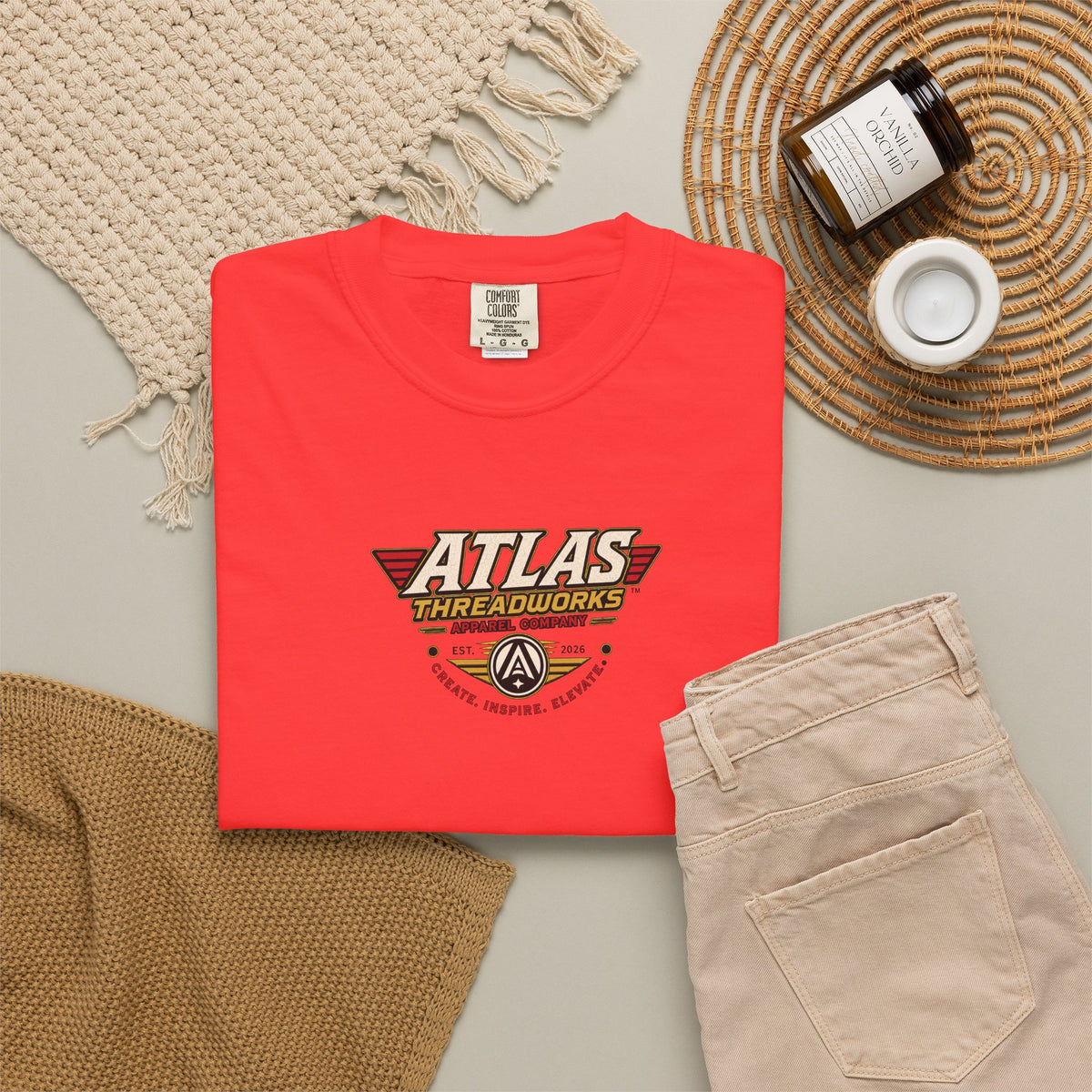 Atlas Threadworks Graphic T-Shirt — Vintage UFO Robot Chase