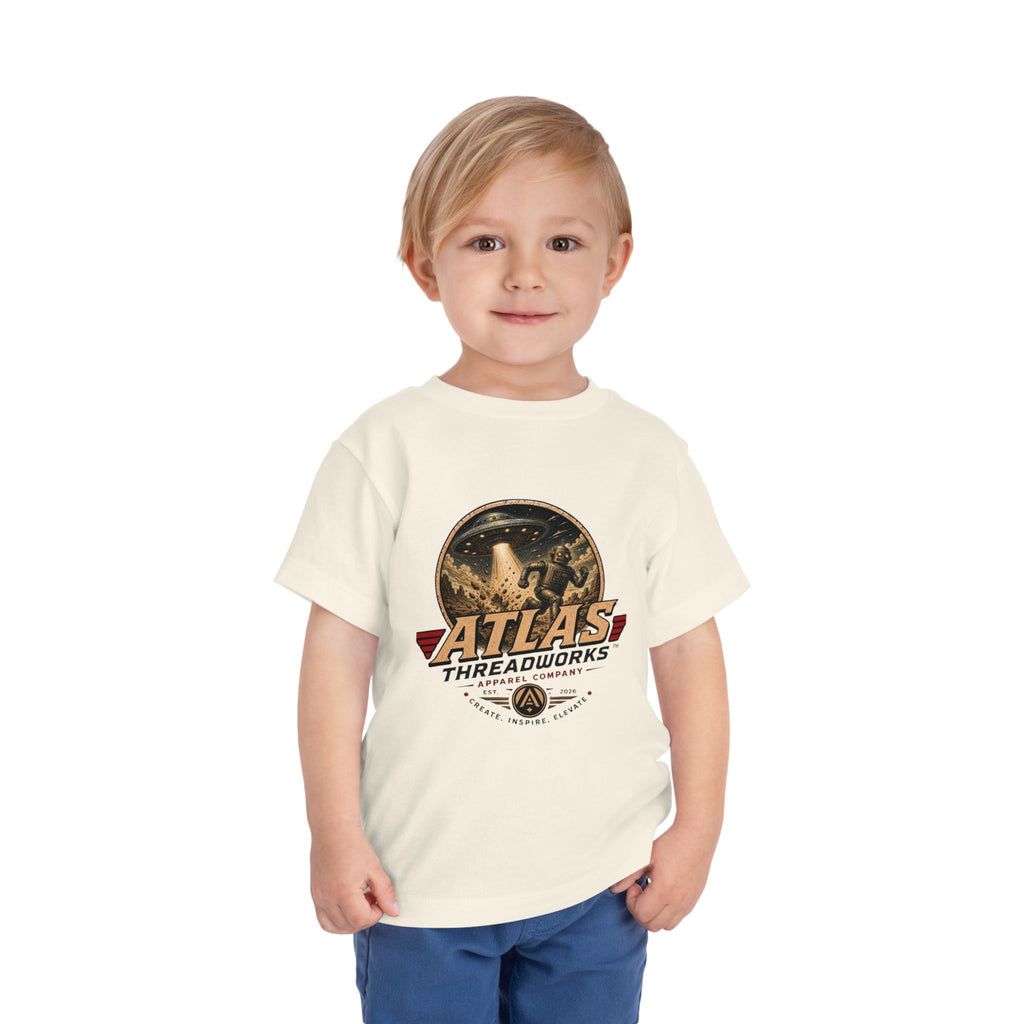 Atlas Threadworks Toddler Tee — Retro Rocket Logo Kids Shirt