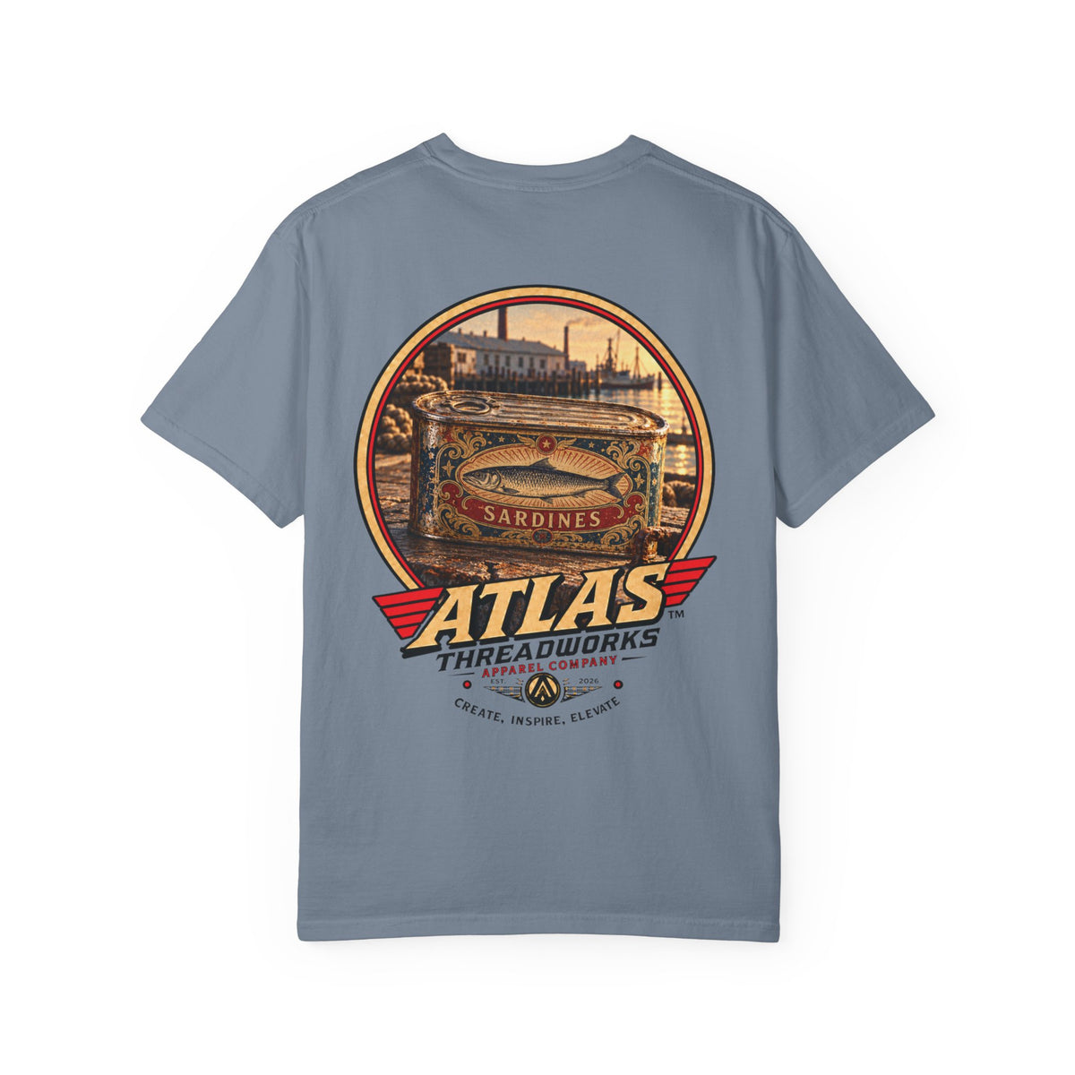 Atlas Threadworks Vintage Sardines Graphic T-Shirt