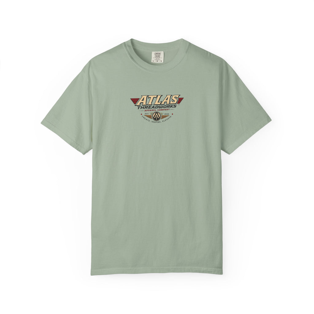 Aviation Graphic T-Shirt — "Atlas Threadworks" Vintage Warplane Design