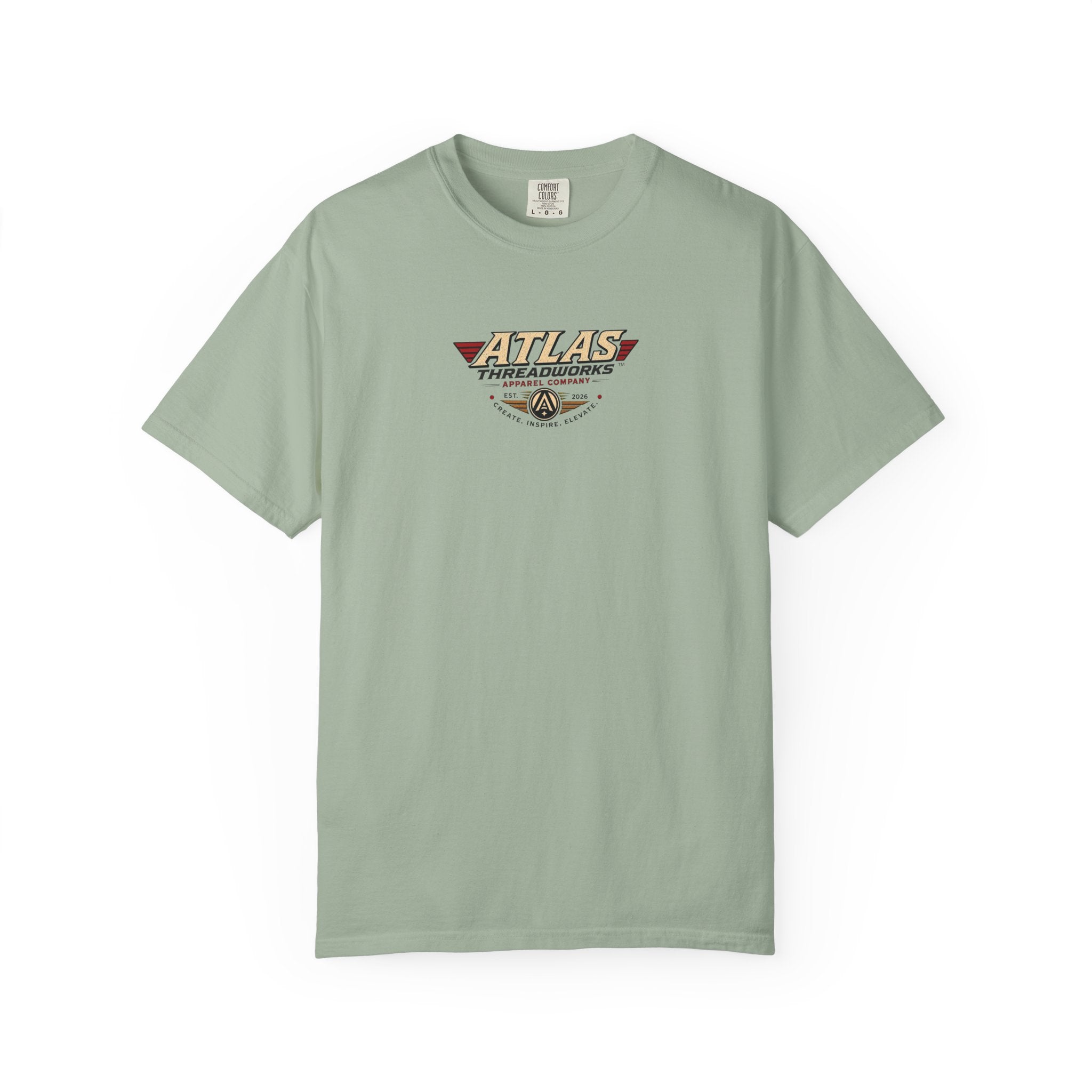 Aviation Graphic T-Shirt — "Atlas Threadworks" Vintage Warplane Design