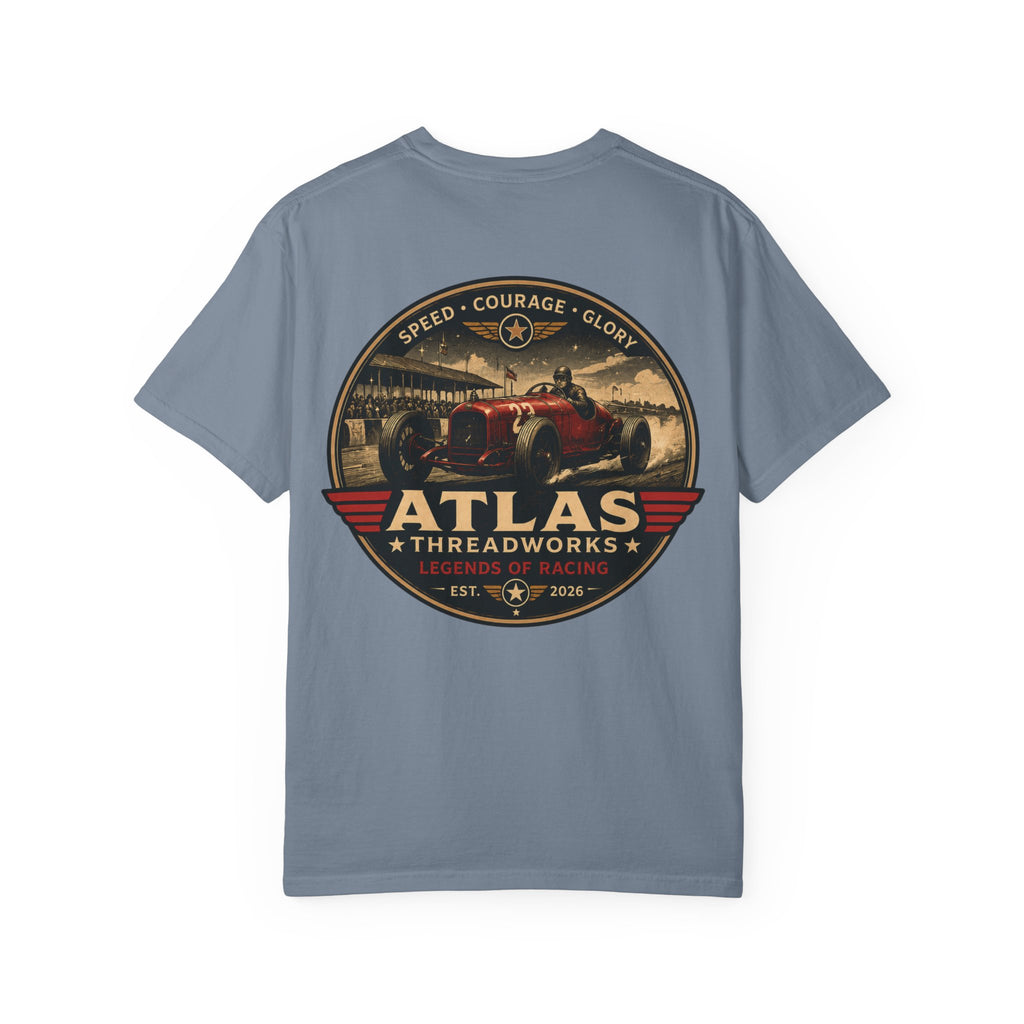 Atlas Threadworks Vintage Racing T-Shirt — 'Speed Courage Glory' Graphic Tee