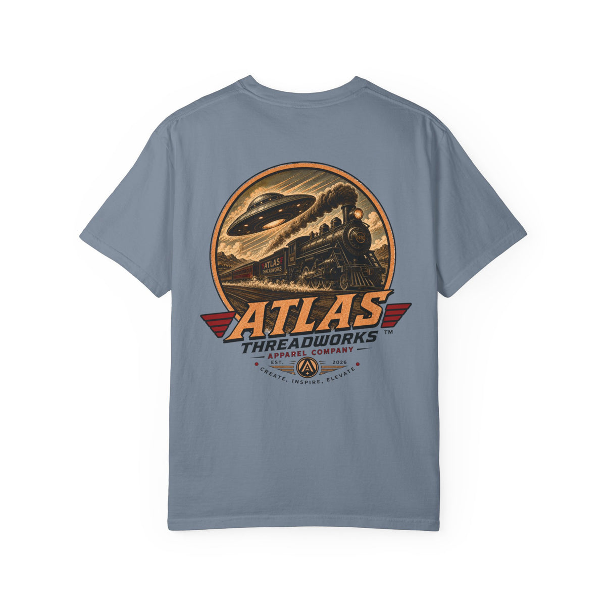 Atlas Threadworks Vintage UFO Train T-Shirt
