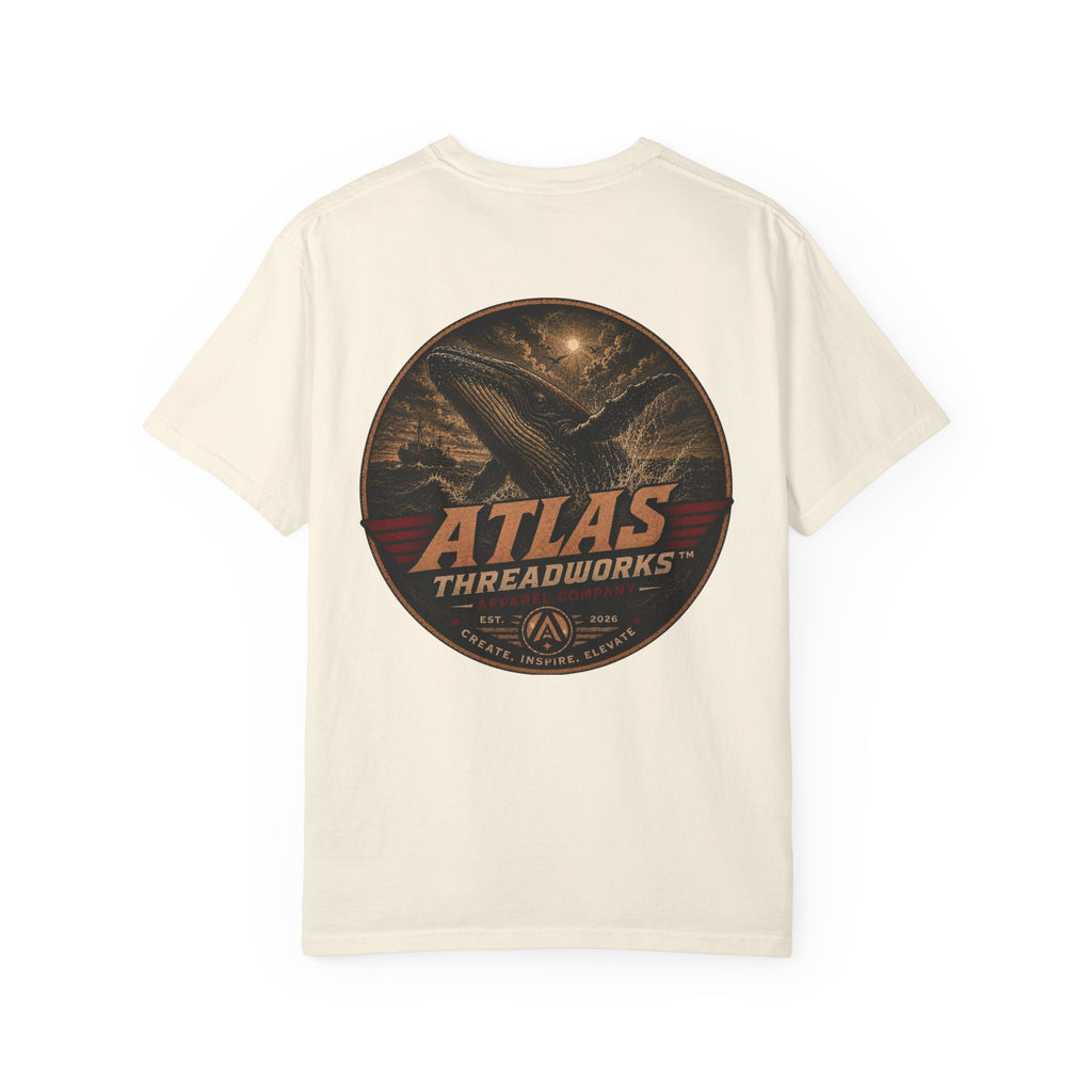 Atlas Threadworks Graphic T‑Shirt — Vintage Whale Logo Tee