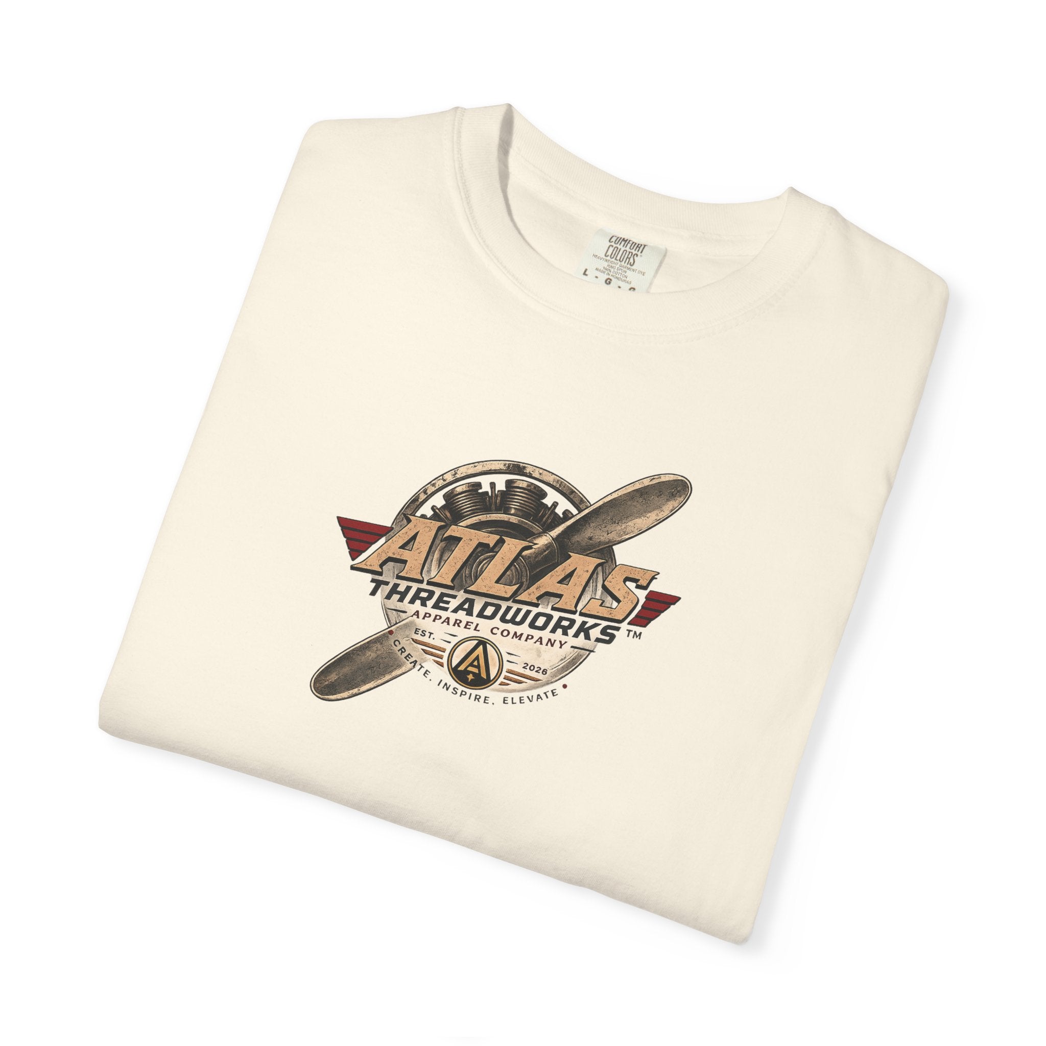 Vintage Atlas Threadworks Airplane T-Shirt