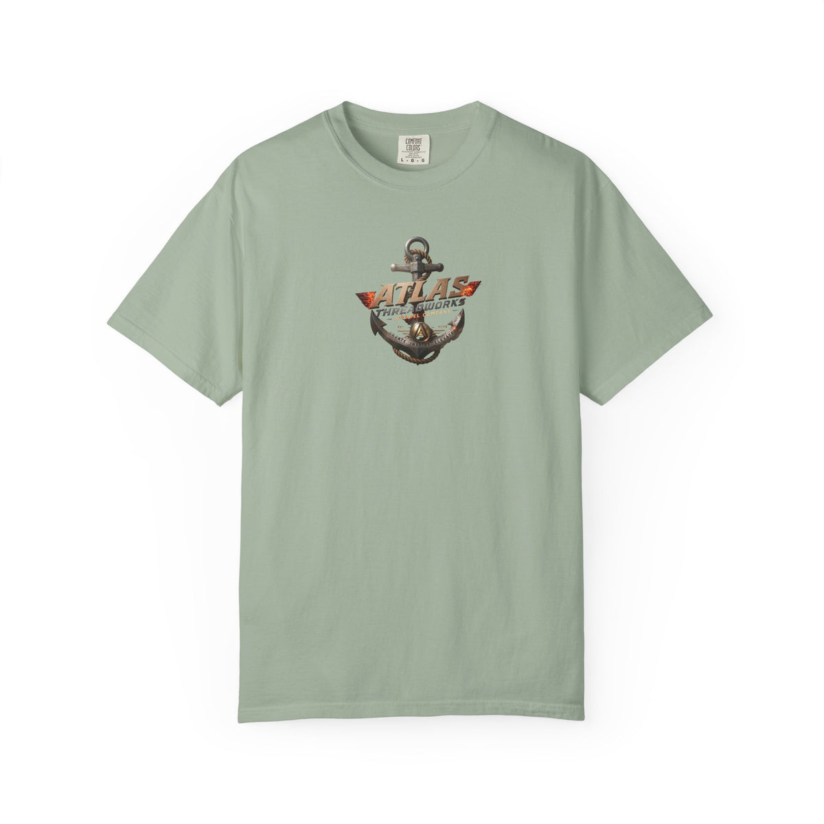 Anchor Logo T-Shirt — "Atlas Threadworks" Vintage Nautical Anchor Tee