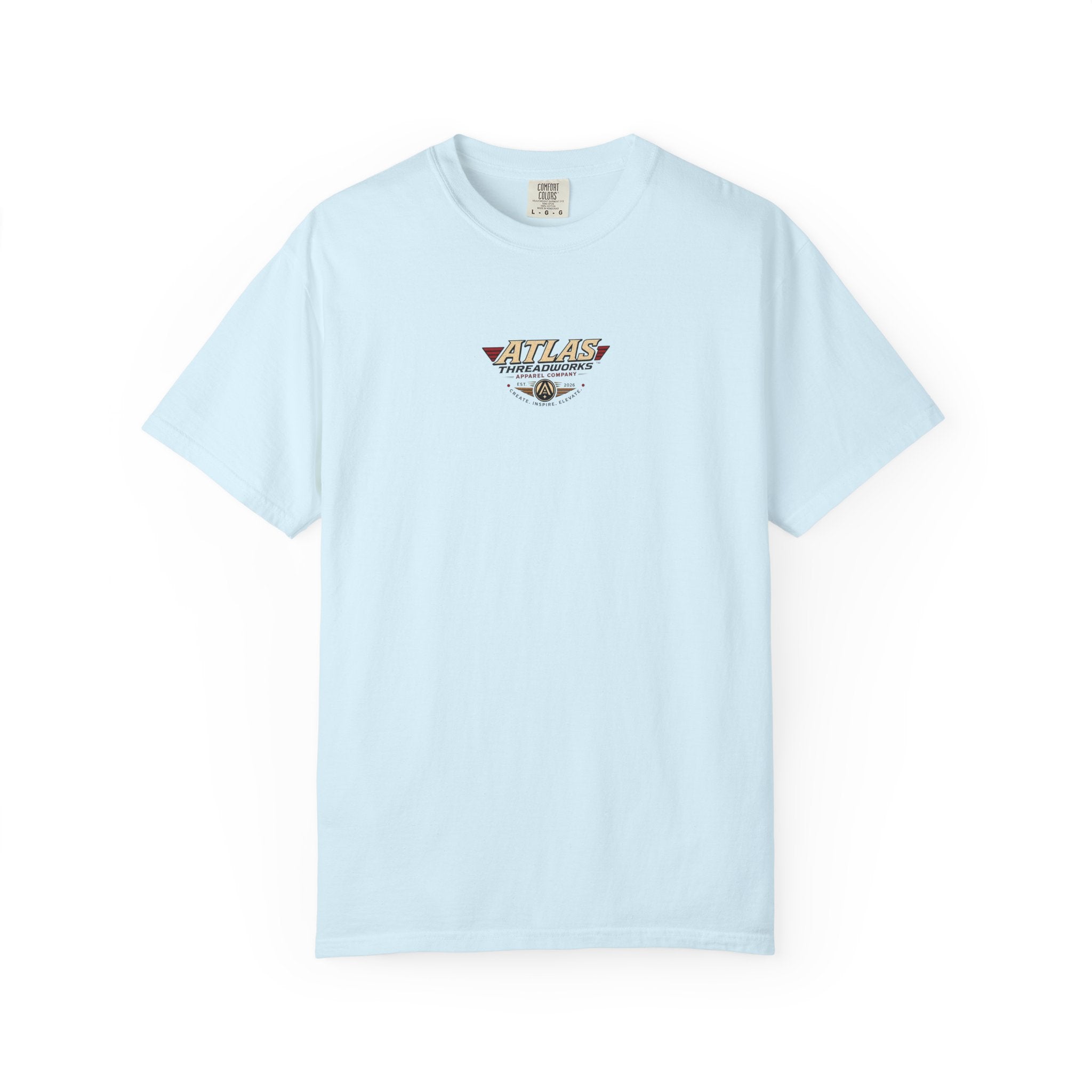 Atlas Threadworks Floral Logo T-Shirt — Vintage Rose Graphic Tee