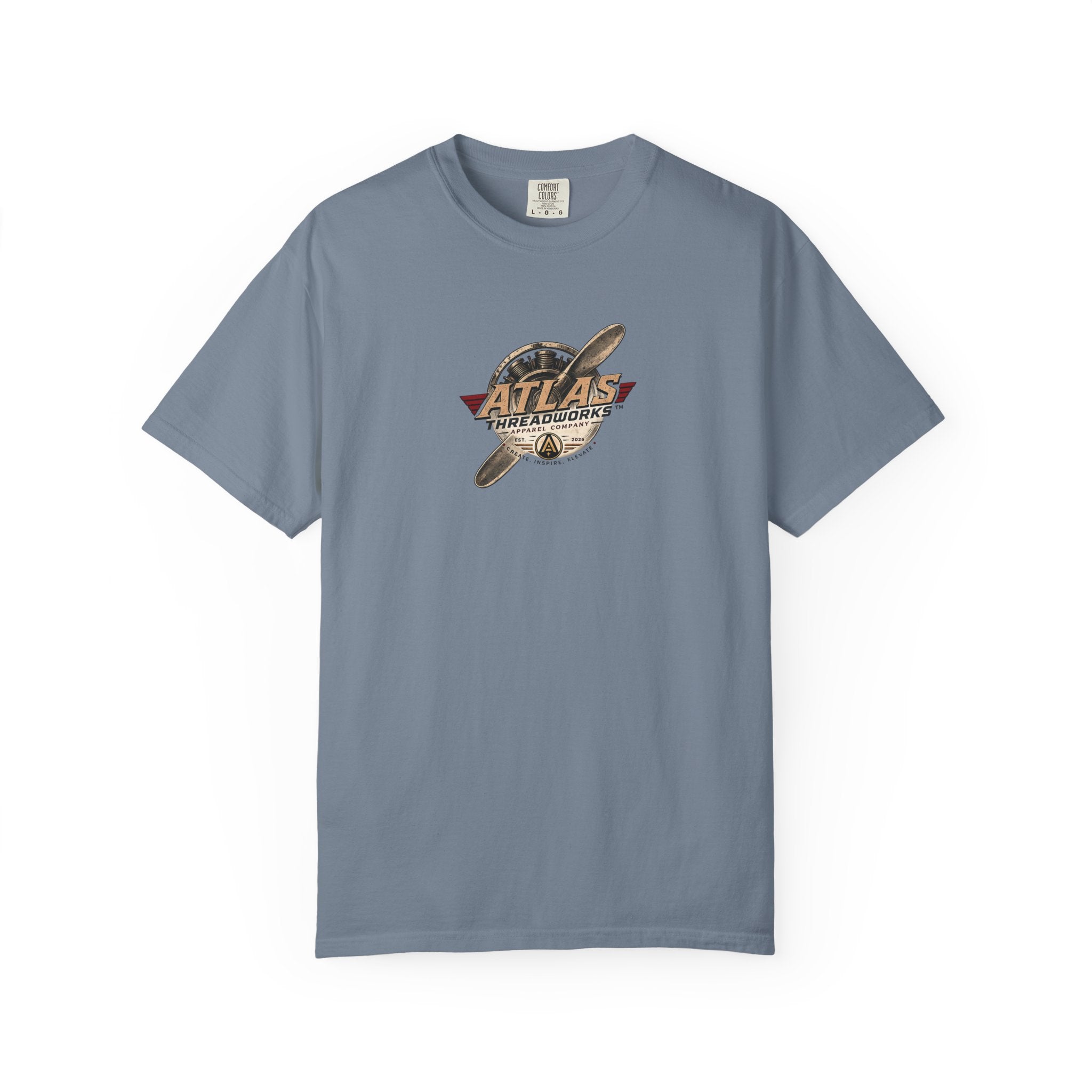 Vintage Biplane T-Shirt — Atlas Threadworks Retro Aviation Graphic Tee
