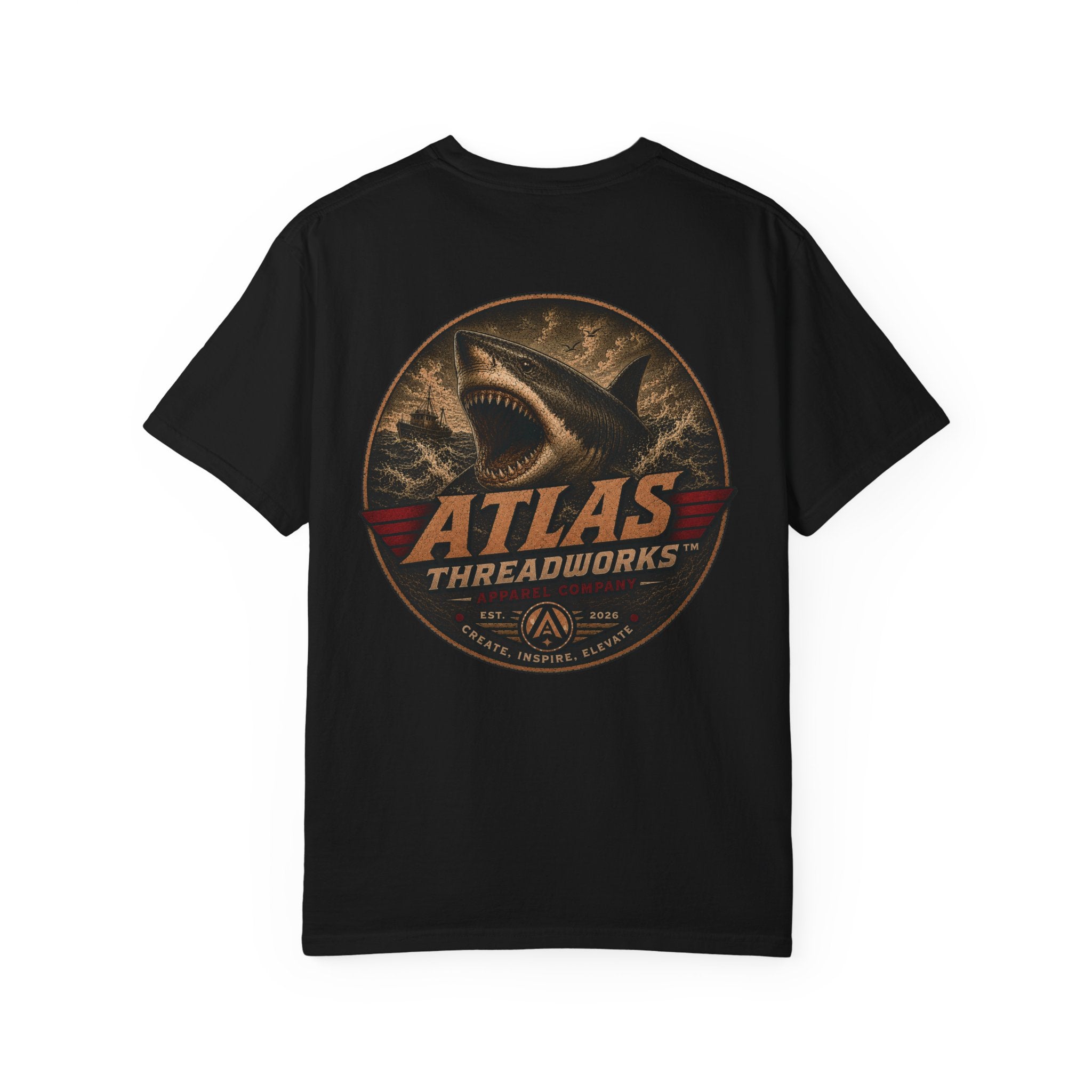 Atlas Threadworks Shark Logo T‑Shirt