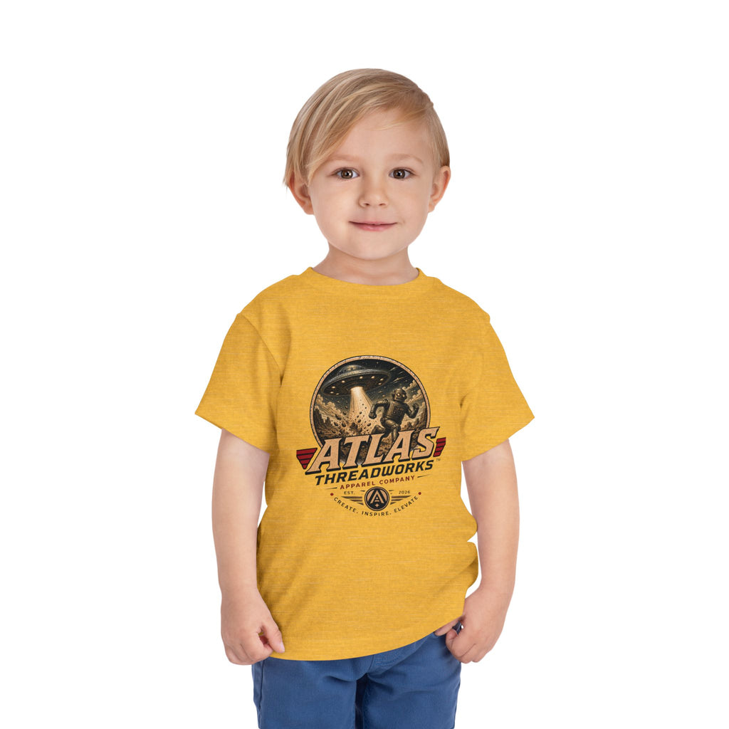 Atlas Threadworks Toddler Tee — Retro Rocket Logo Kids Shirt