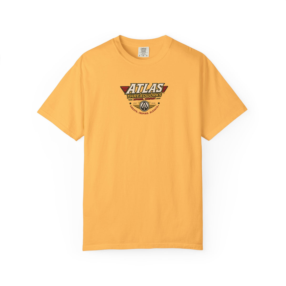 Atlas Threadworks Vintage Logo T‑Shirt Ancient Egypt UFO