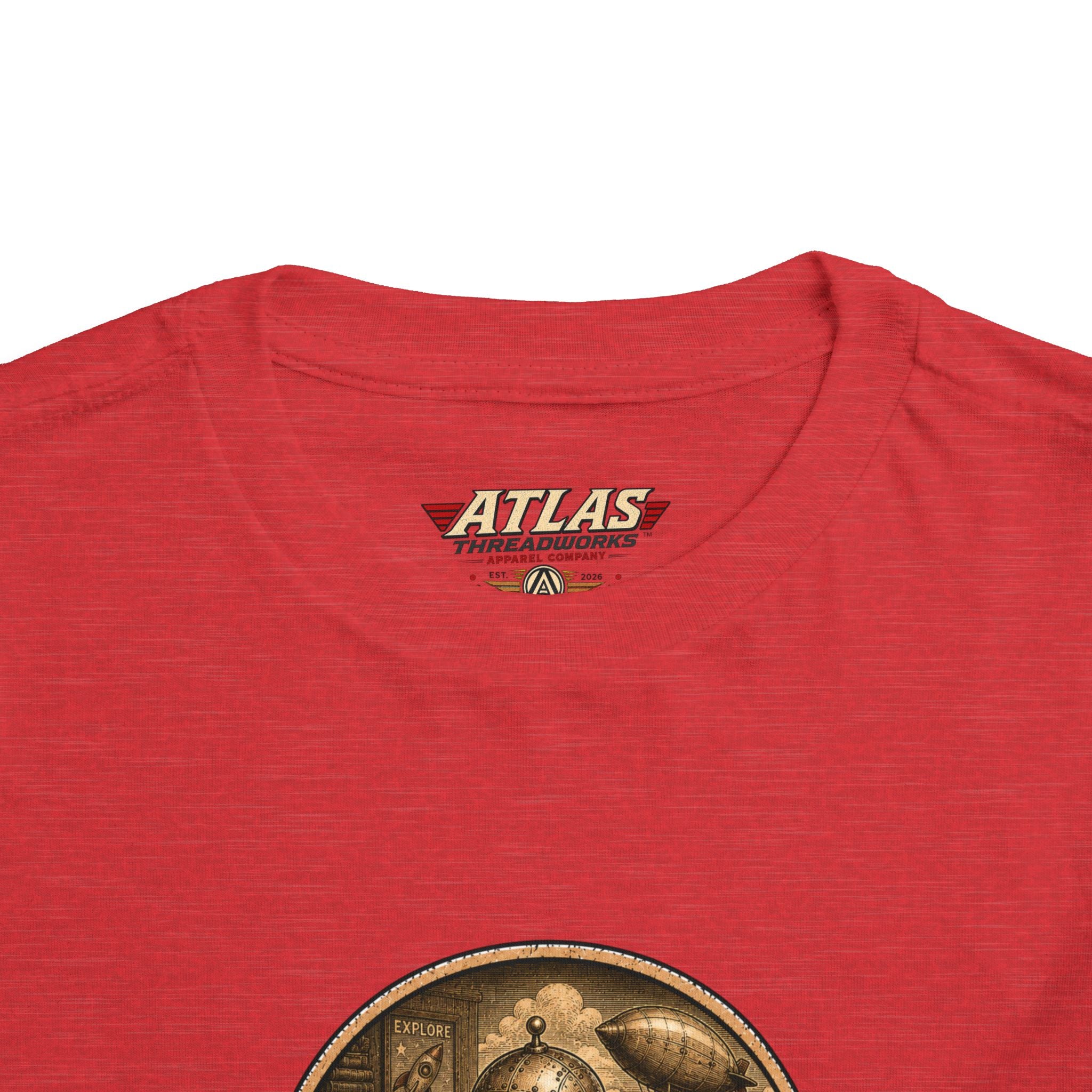 Atlas Threadworks Toddler Tee – Vintage Train Set Logo Kids Shirt