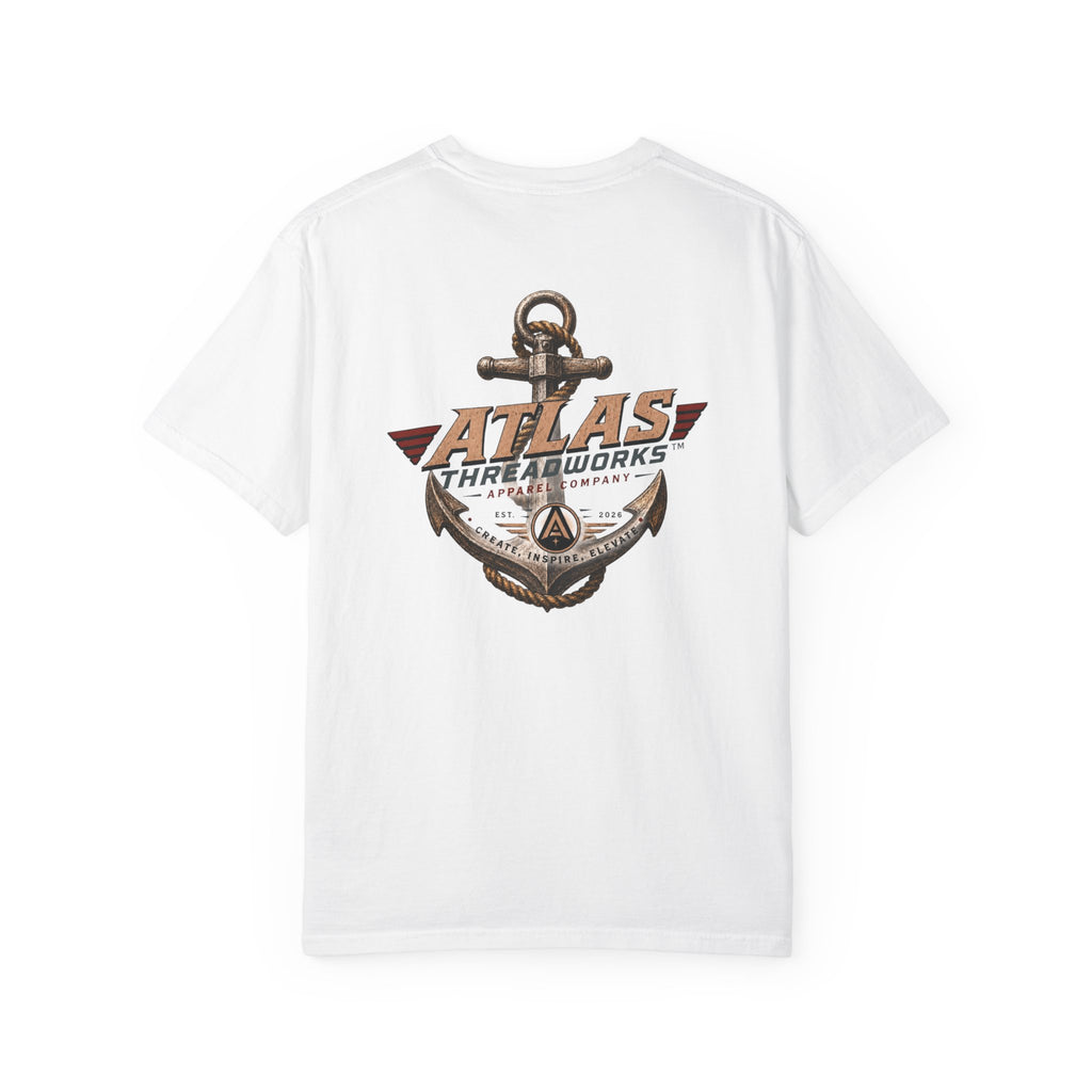 Atlas Threadworks Vintage Dive Helmet T‑Shirt — Nautical Anchor Graphic Tee
