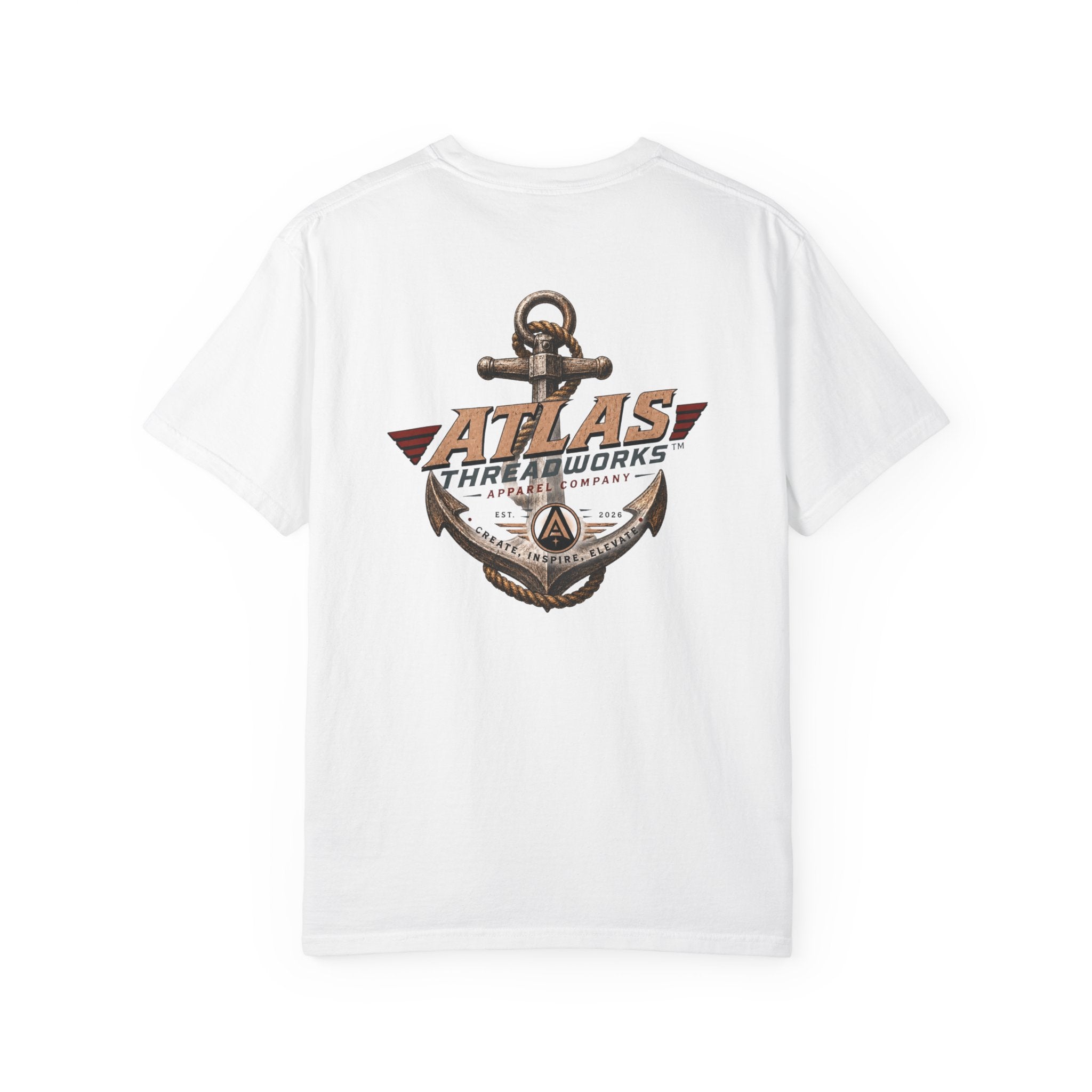 Atlas Threadworks Vintage Dive Helmet T‑Shirt — Nautical Anchor Graphic Tee