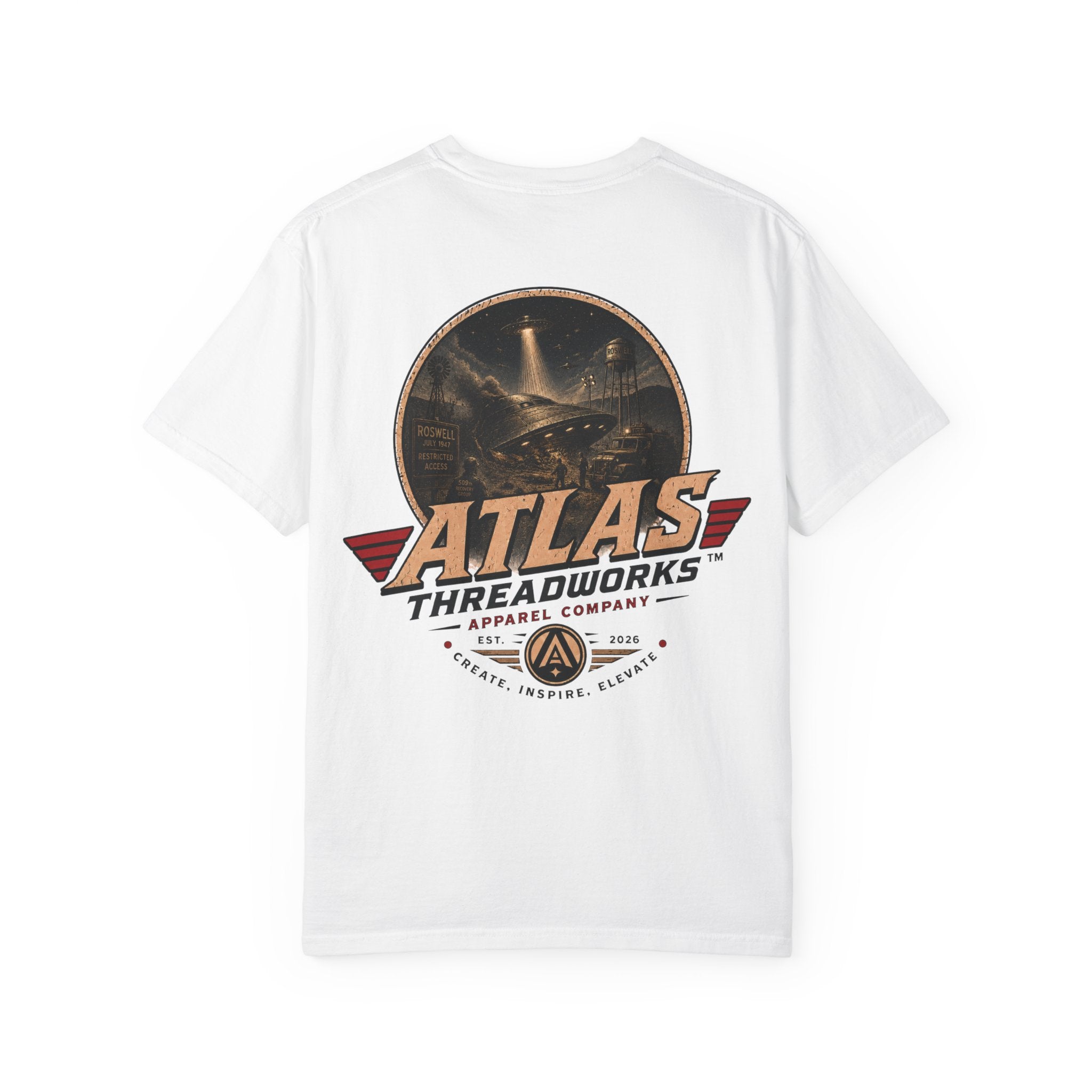 Atlas Threadworks Graphic T-Shirt — Vintage Area 51 UFO Crash