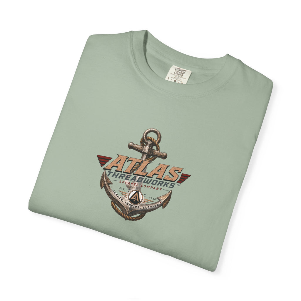 Atlas Threadworks Anchor & Ship T-Shirt — Nautical Vintage Graphic Tee