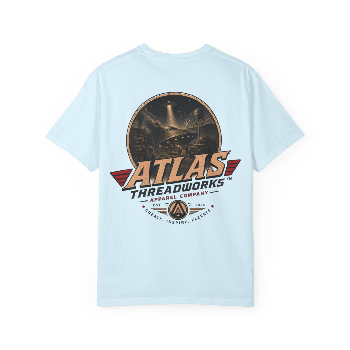 Atlas Threadworks Graphic T-Shirt — Vintage Area 51 UFO Crash