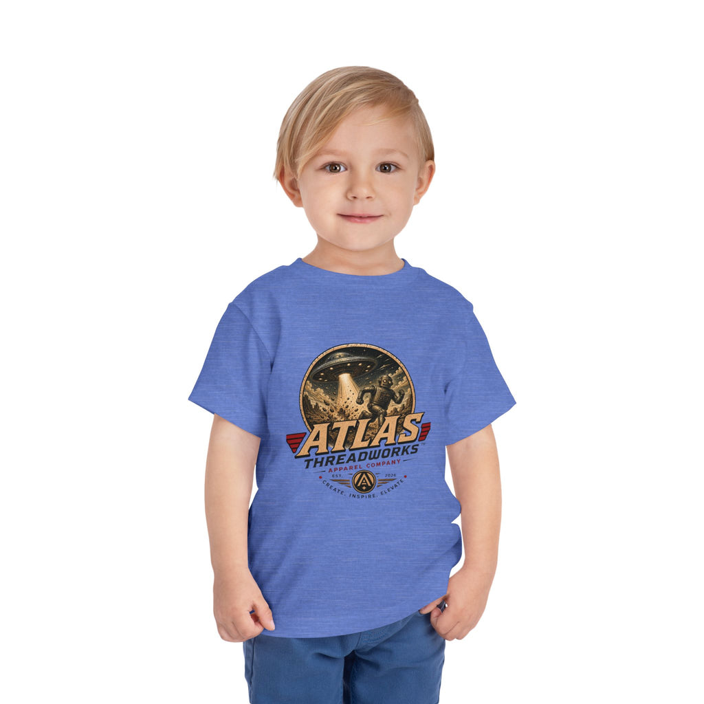 Atlas Threadworks Toddler Tee — Retro Rocket Logo Kids Shirt