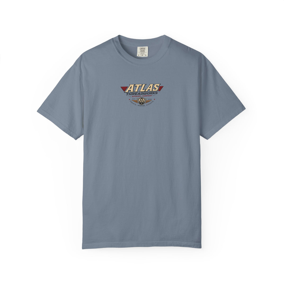 Atlas Threadworks Buffalo Landscape T-Shirt — Vintage Yellowstone Park Graphic Tee