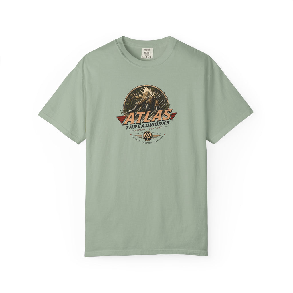 Atlas Threadworks Vintage Dinosaur T-Shirt — 'Atlas Threadworks' Logo Tee