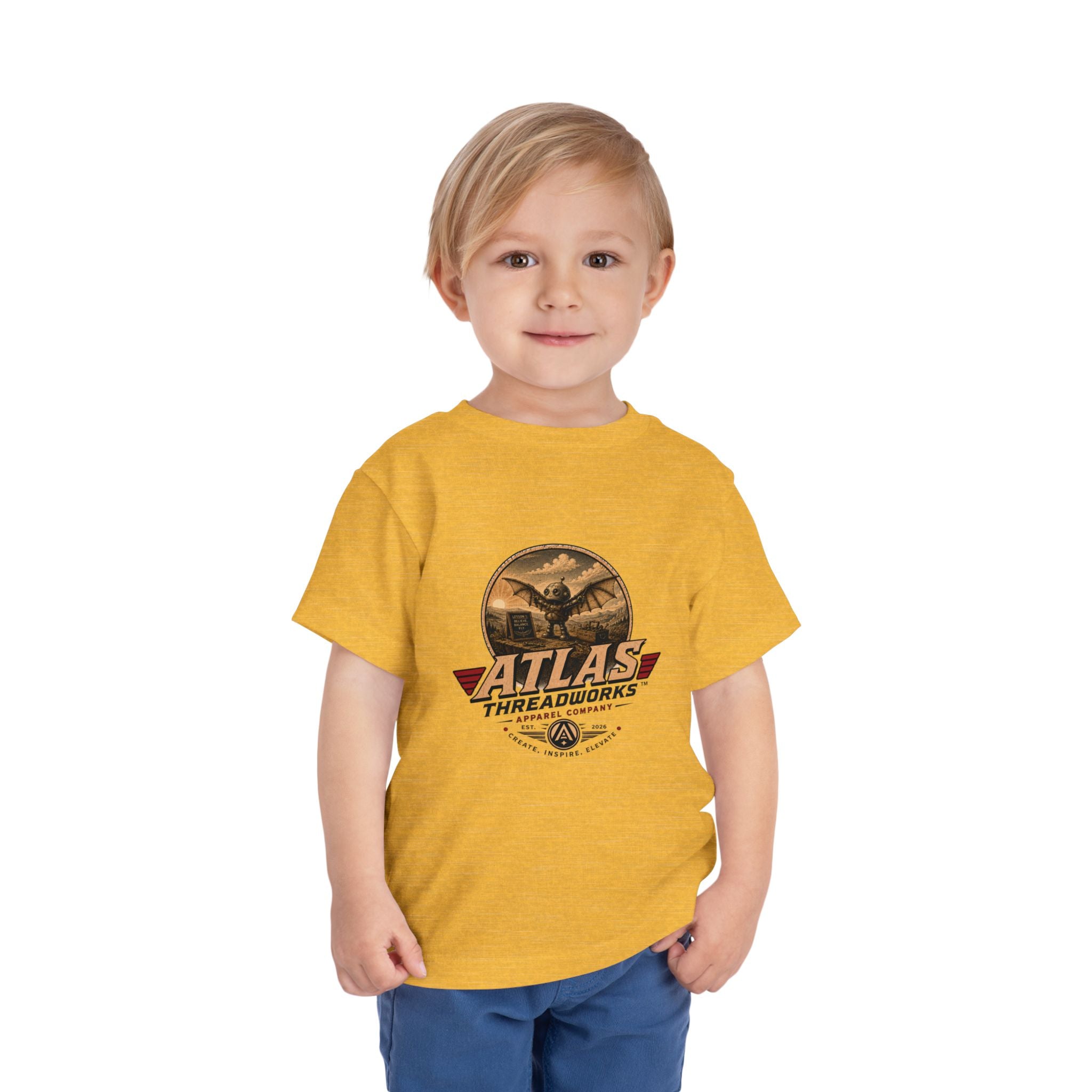 Atlas Threadworks Toddler Tee — Vintage Aviation Logo Shirt