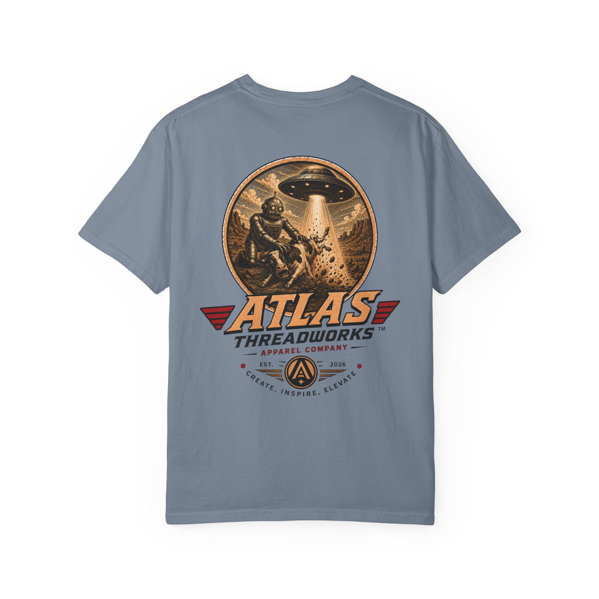 Atlas Threadworks Graphic T-Shirt — Vintage UFO Logo Tee