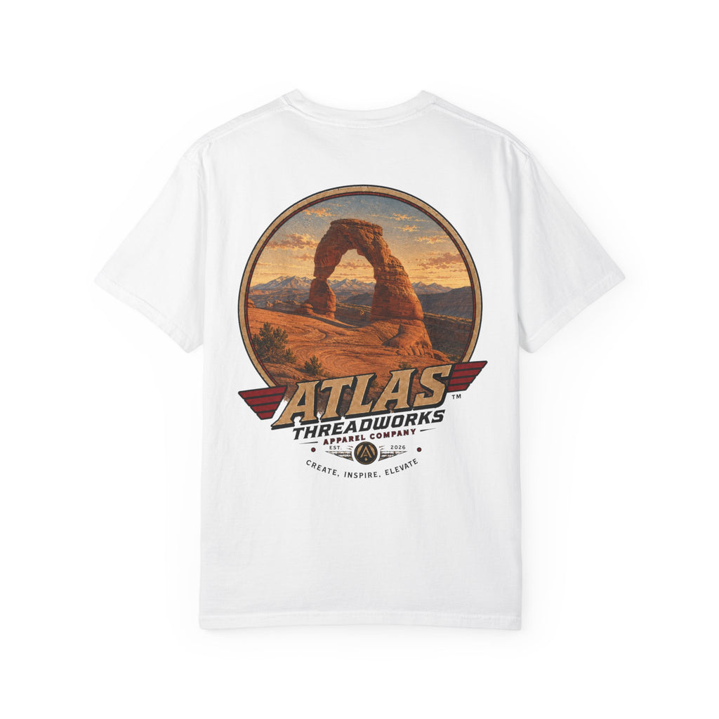 T-Shirt — ATLAS Threadworks Vintage Arches National Park Graphic Tee