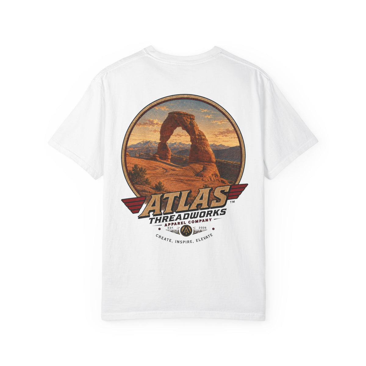 T-Shirt — ATLAS Threadworks Vintage Arches National Park Graphic Tee